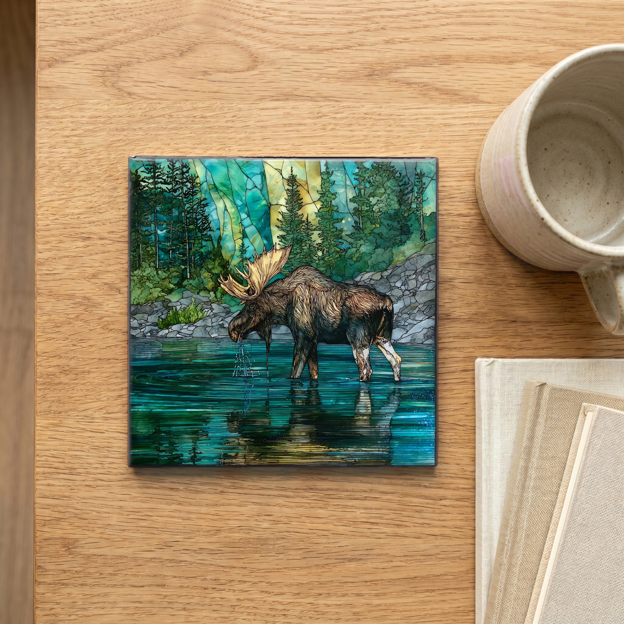 a bull moose — scale