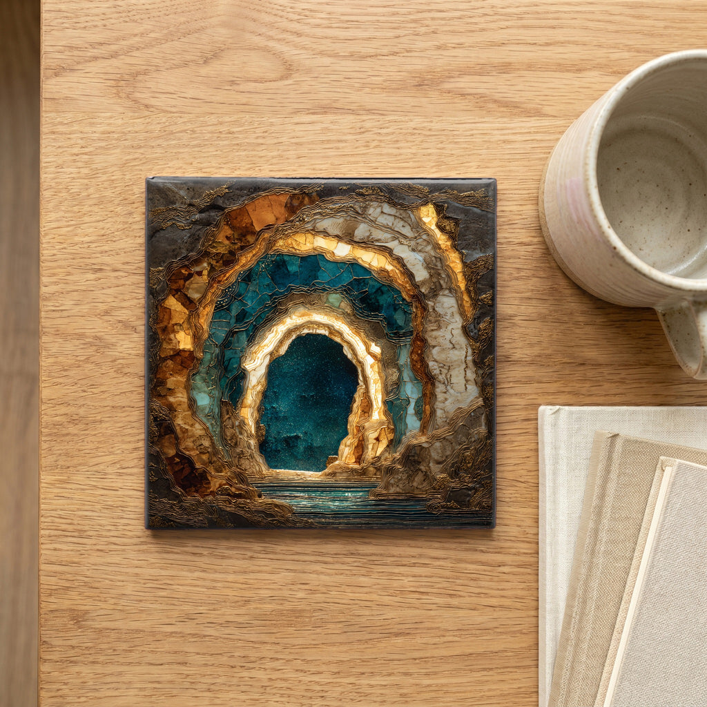 Jewel Cave entrance in — scale