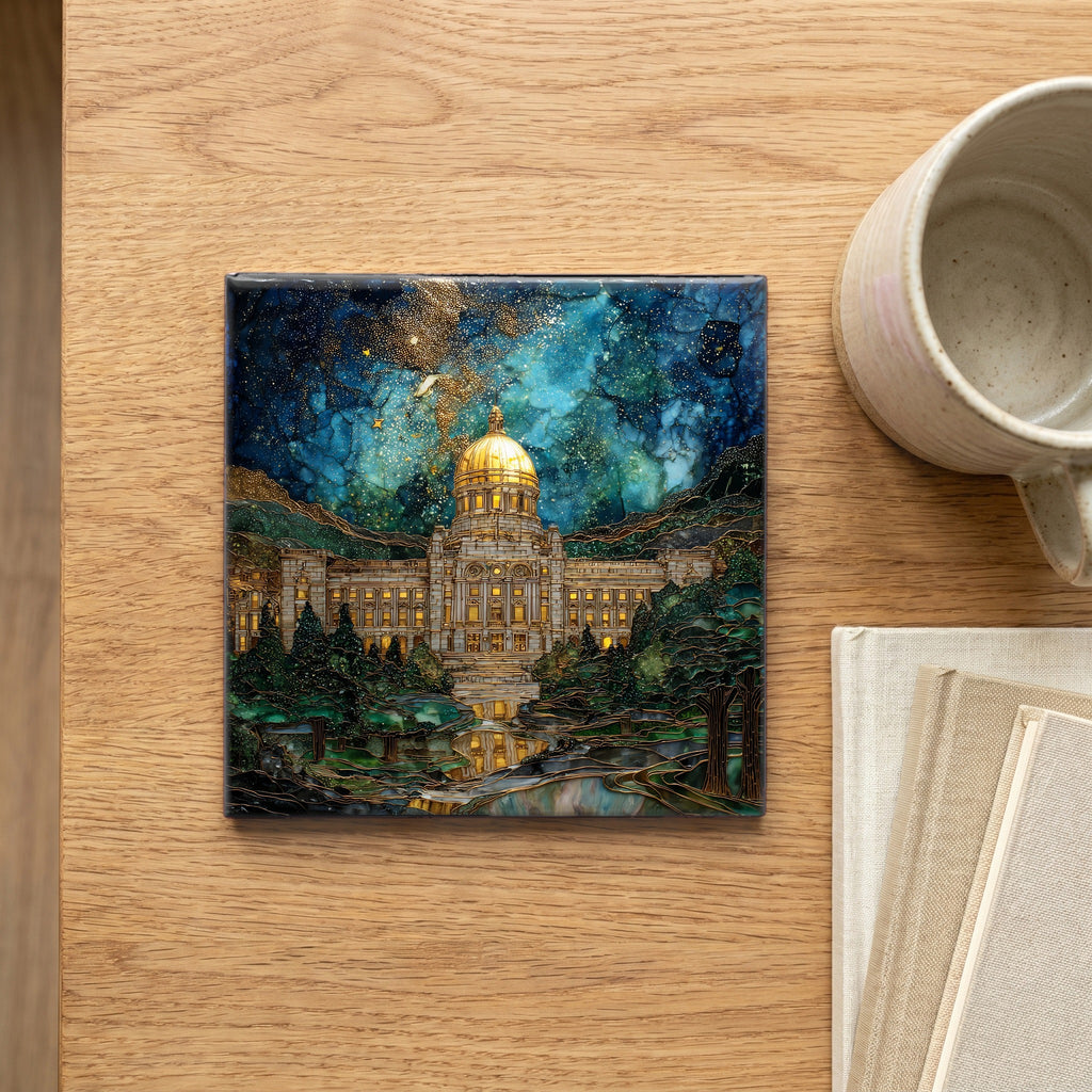 the New Jersey State House gold — scale