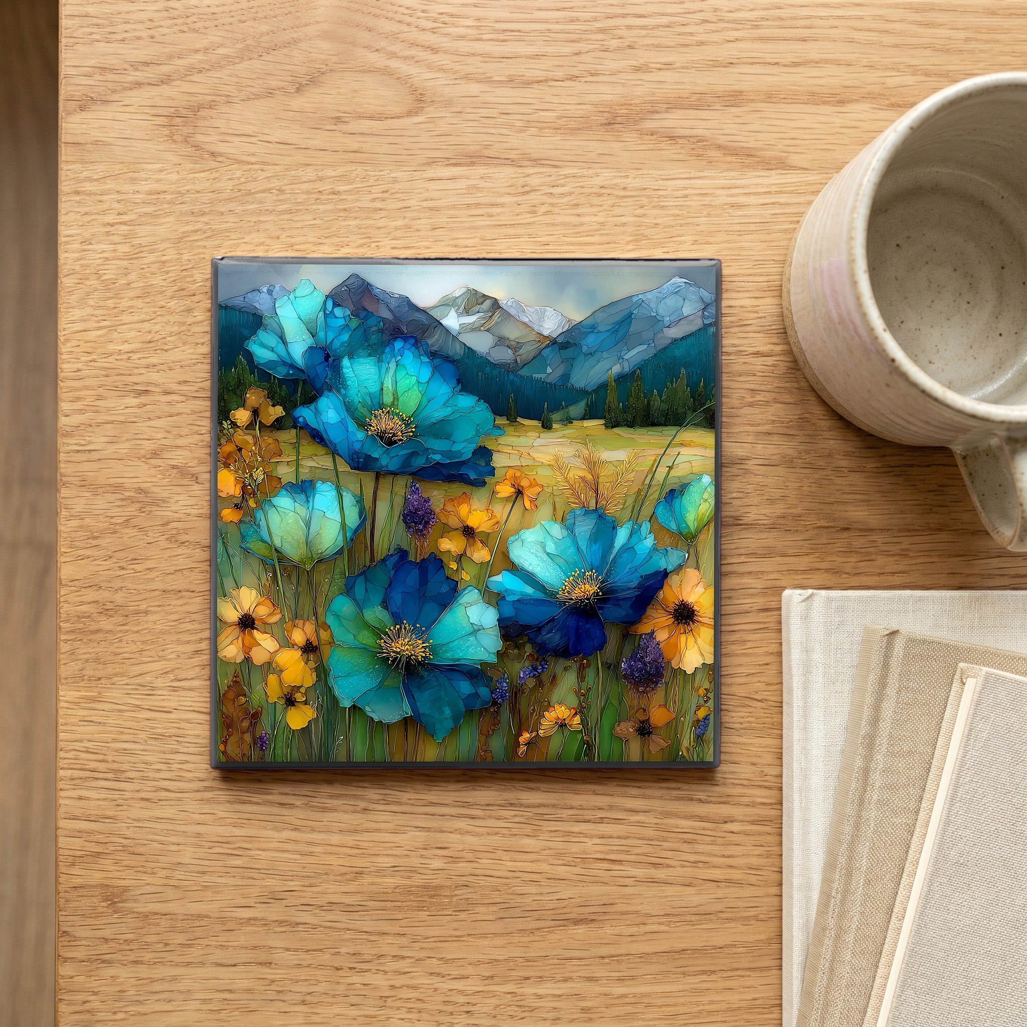 Rocky Mountain summer wildflowers — scale