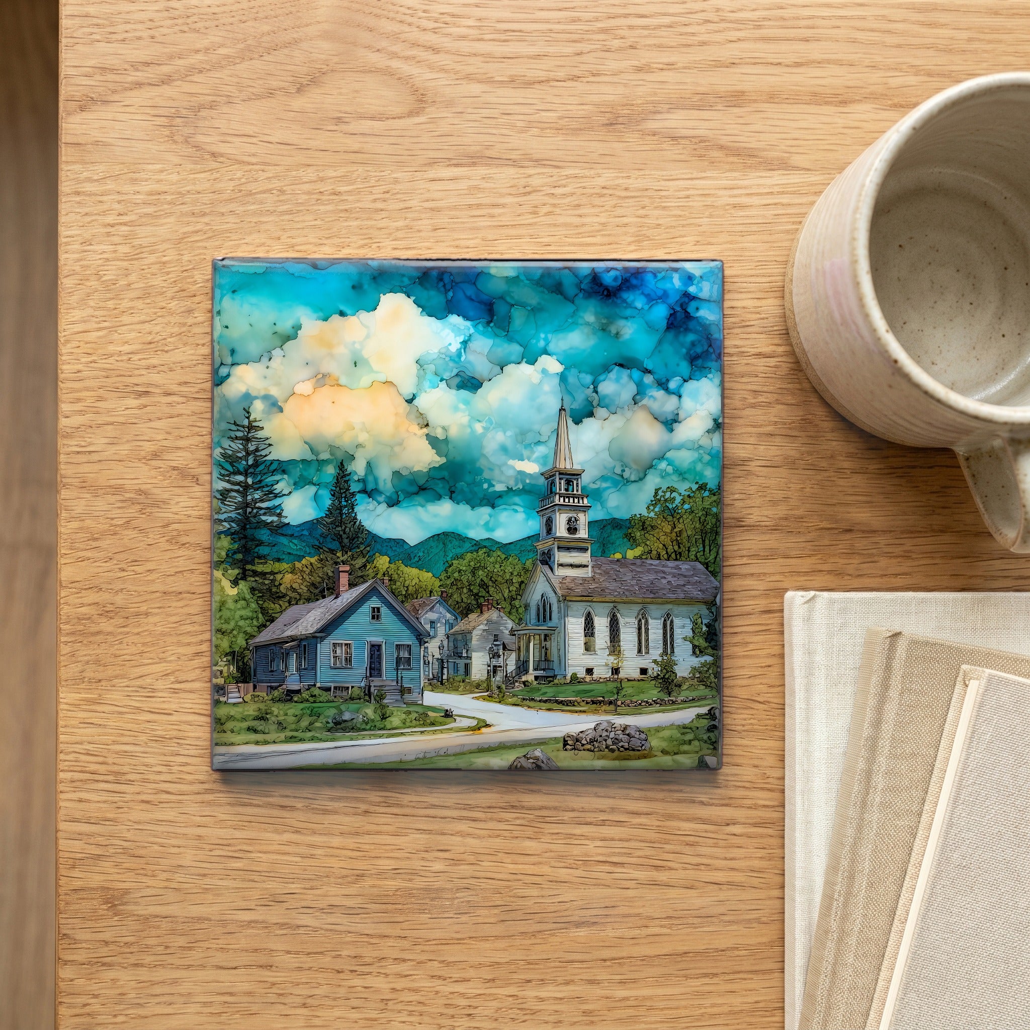 Plymouth Notch village — scale
