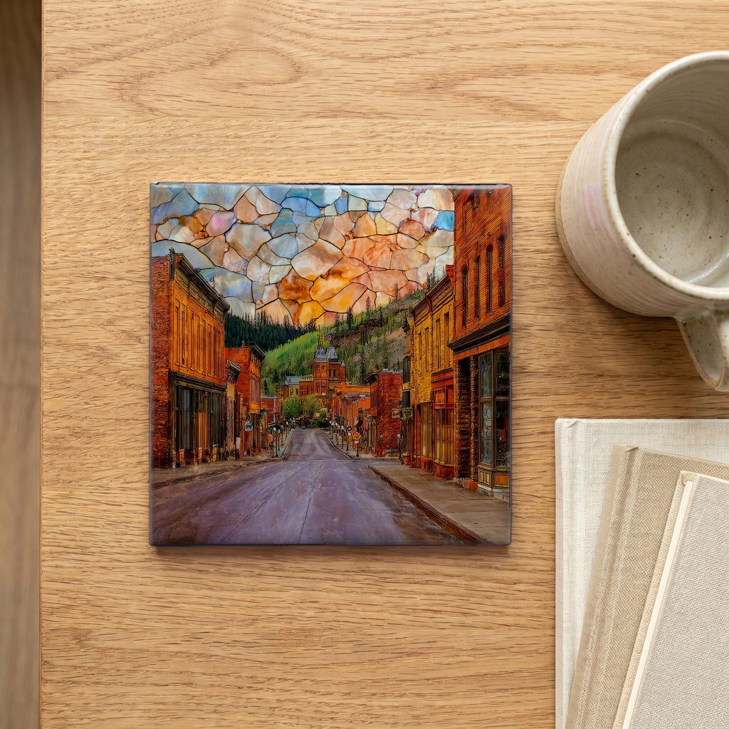 Cripple Creek historic district Front Range Ceramic Art Tile — scale