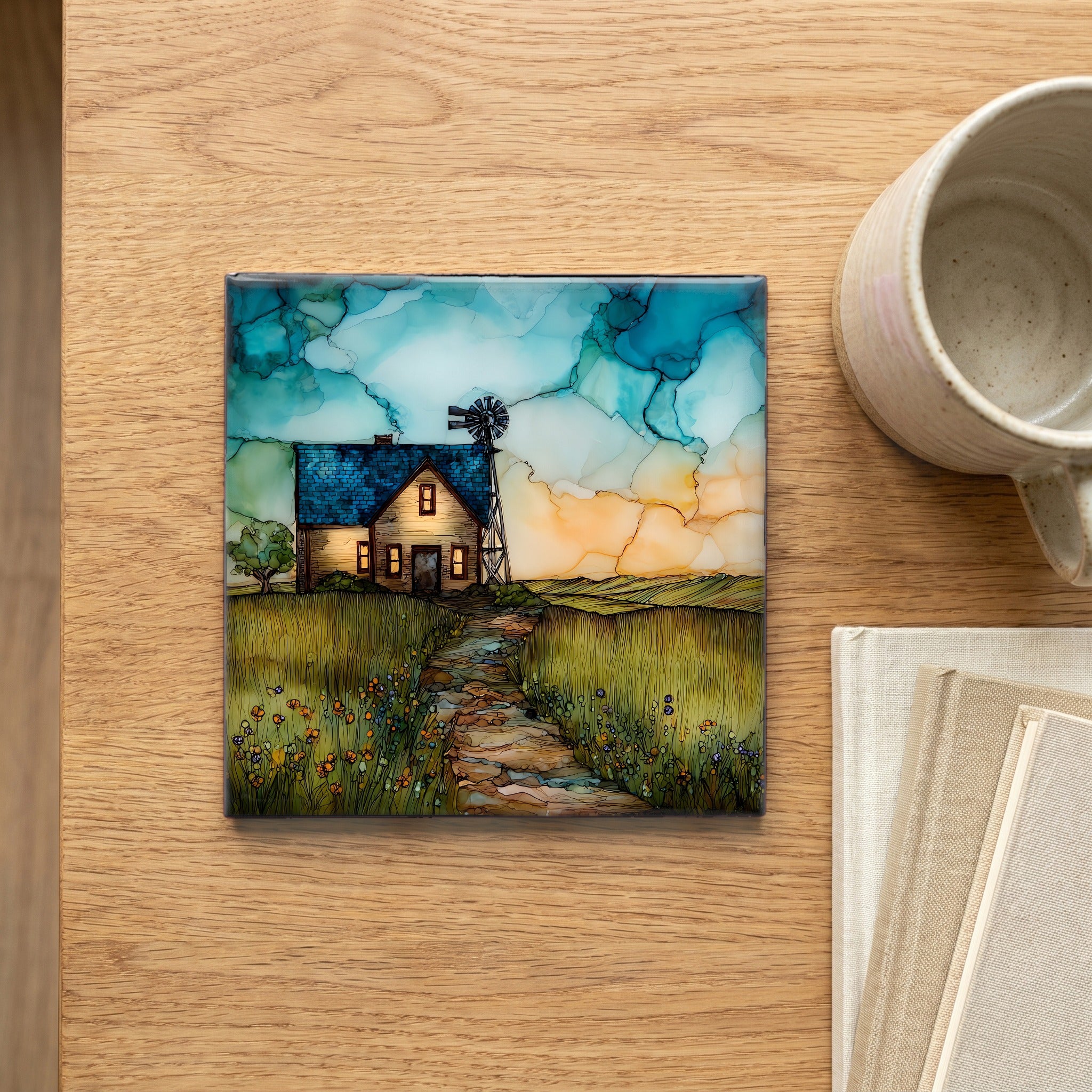 an Iowa farmstead — scale
