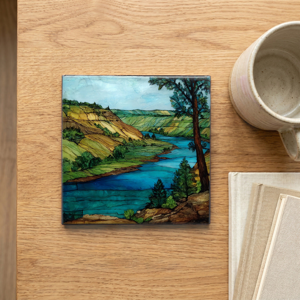 the Missouri River bluffs near Omaha — scale