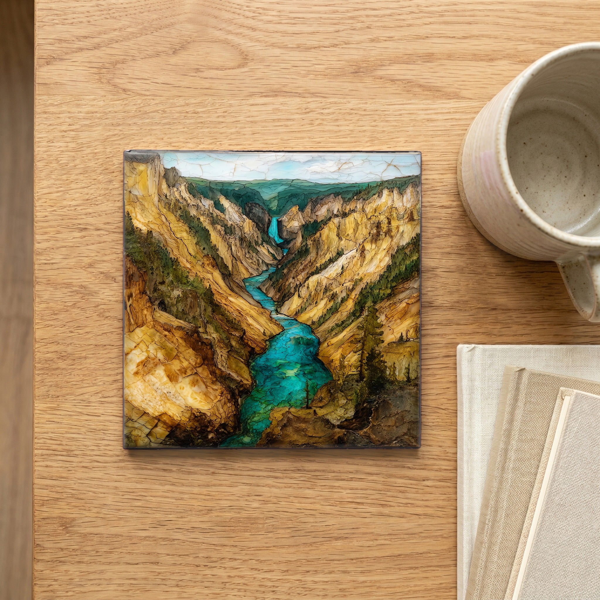 the Grand Canyon of the Yellowstone — scale
