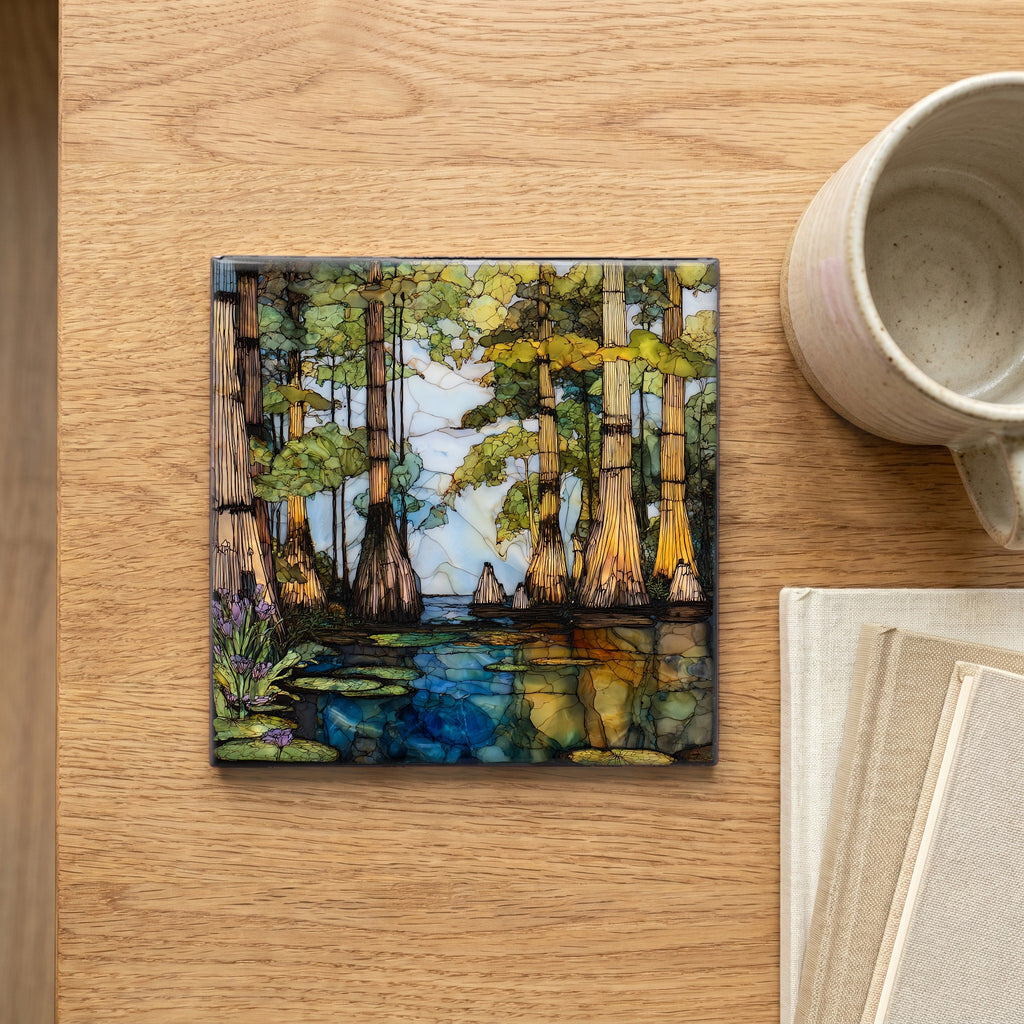 the Pearl River cypress swamp — scale