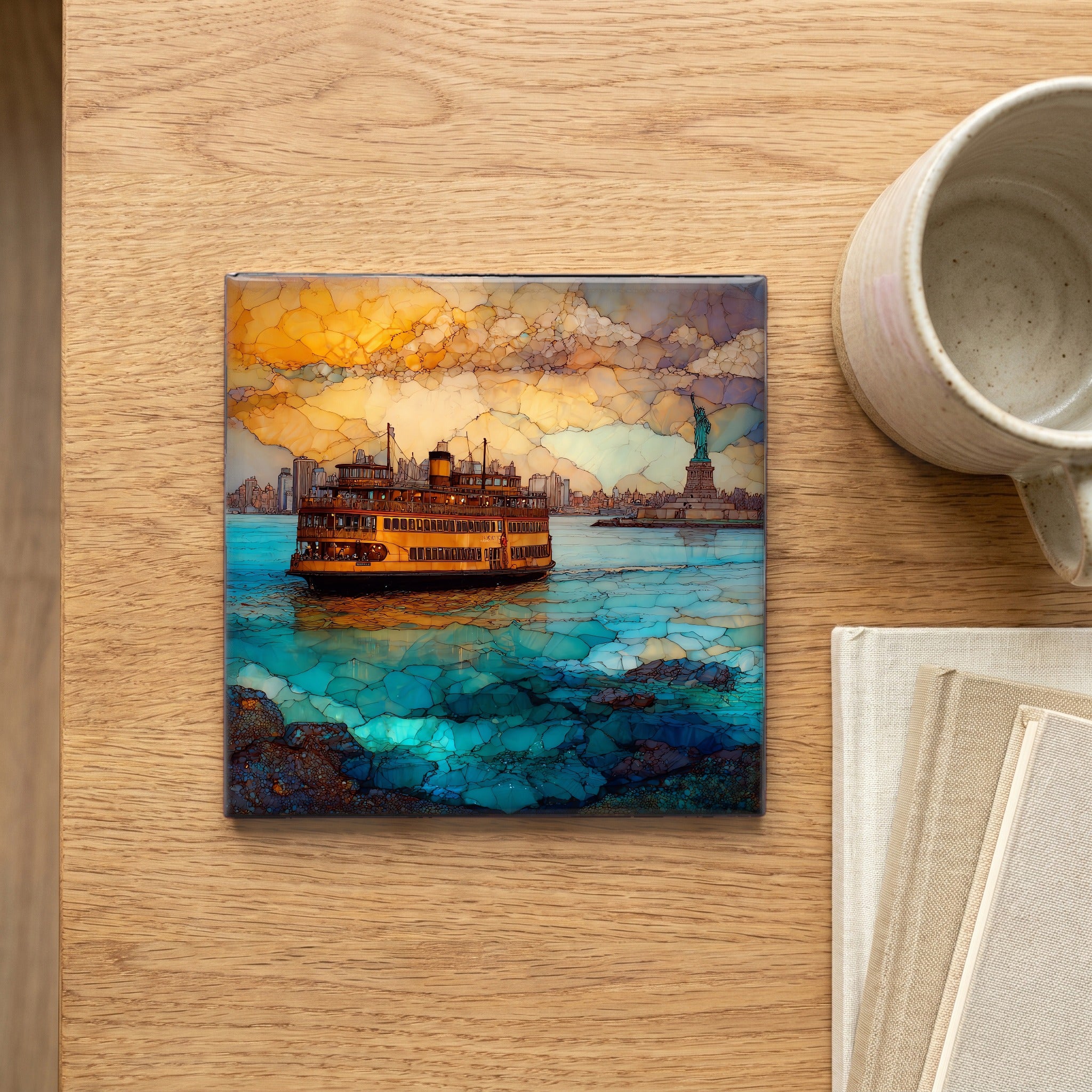 the Staten Island Ferry on the — scale