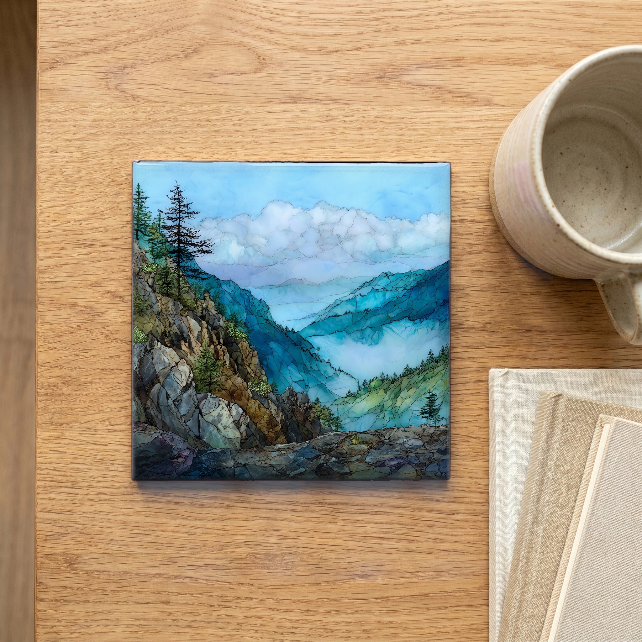 Cliff Top on Mount Le Conte — scale