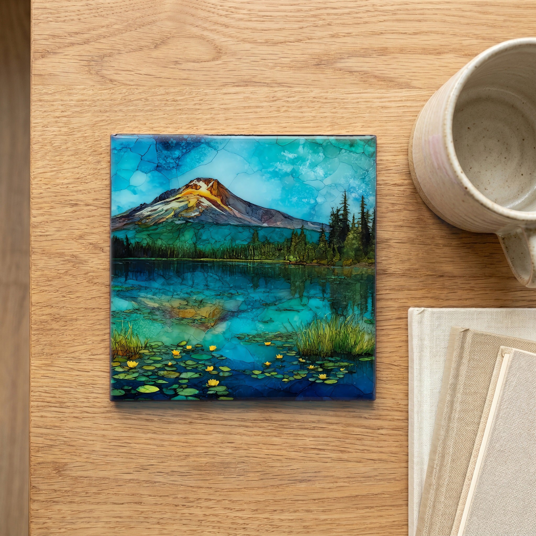 Mount Bachelor reflected — scale