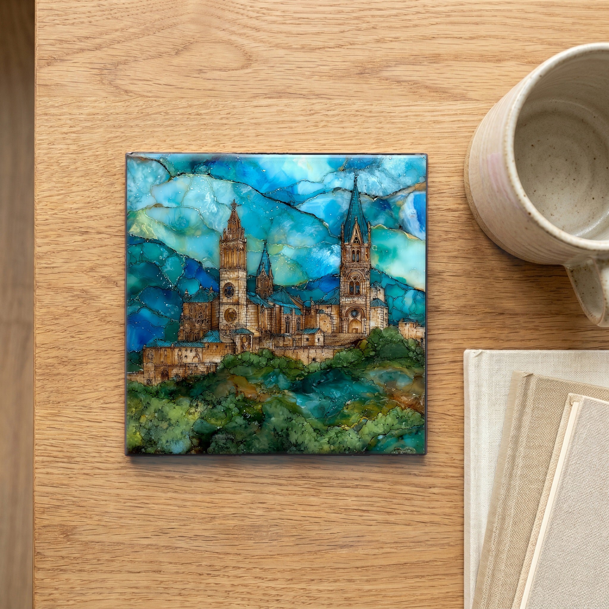 Lleida cathedral on the hill — scale