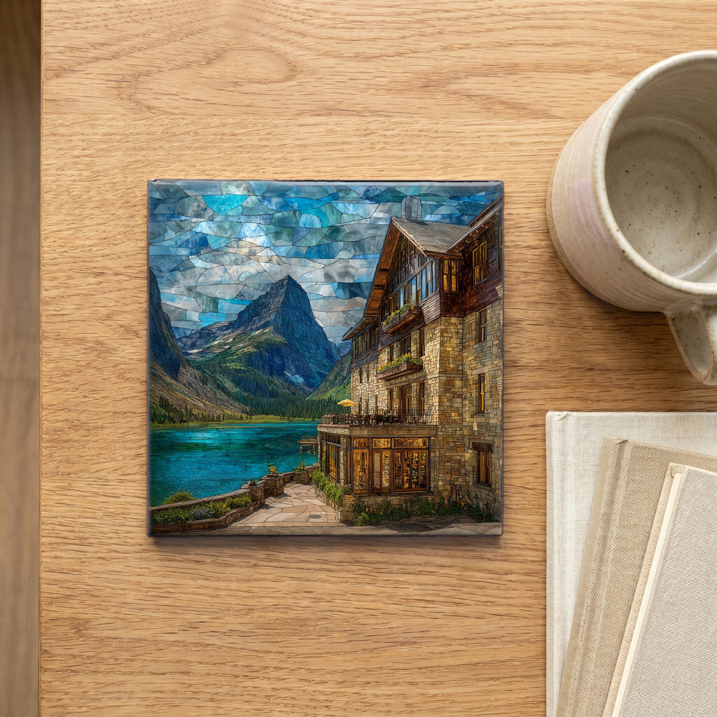 the Many Glacier Hotel — scale