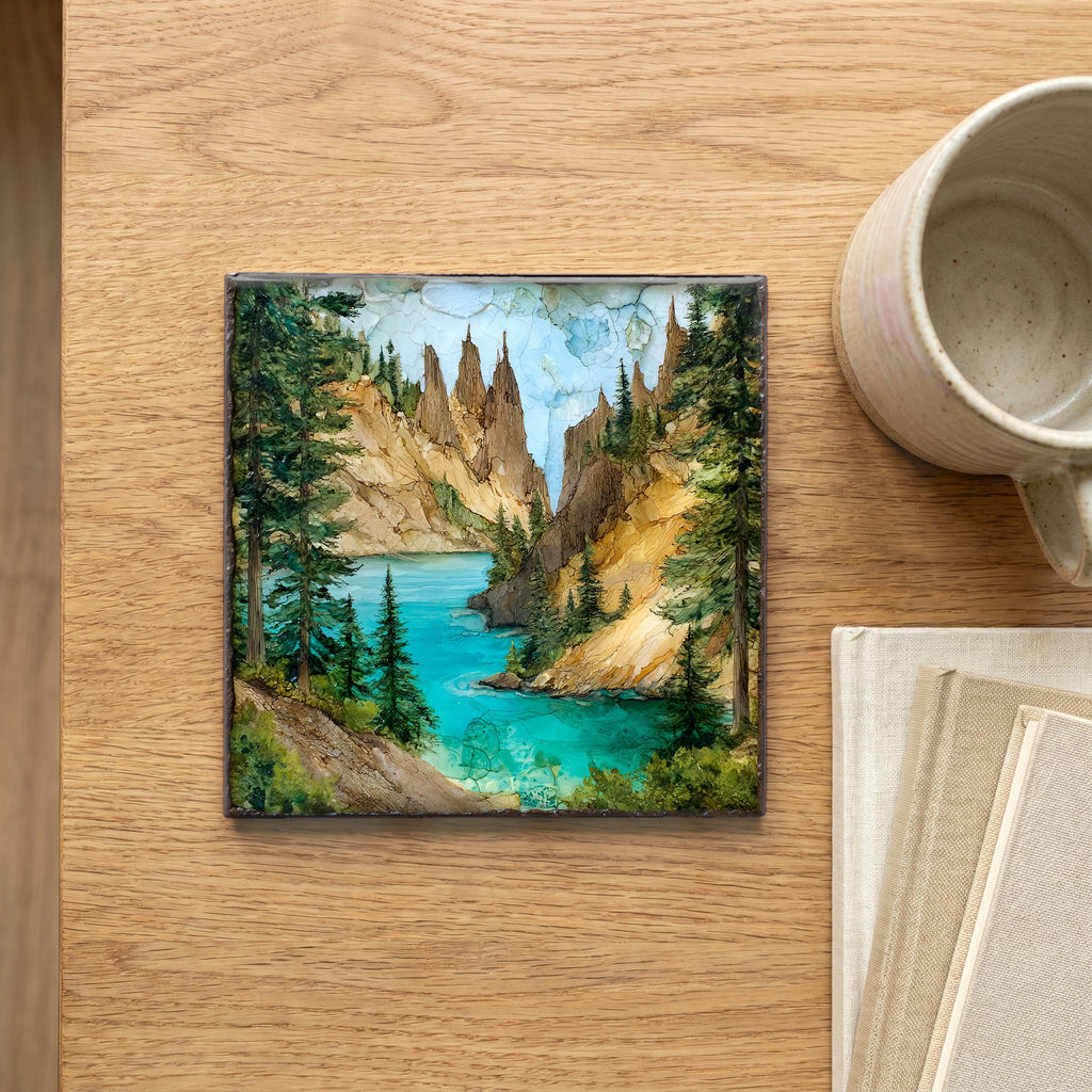 the Pinnacles of Crater Lake National — scale