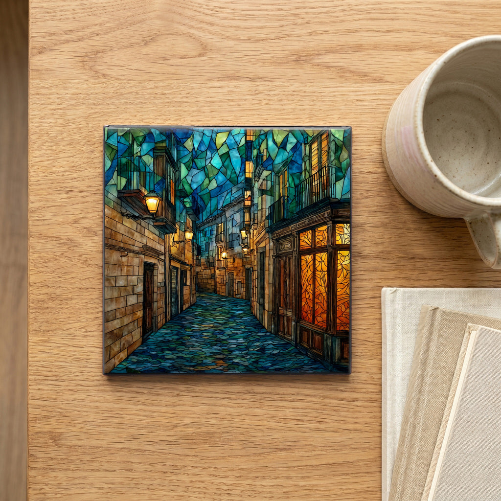Logrono Calle del Laurel Tapas Alley — scale