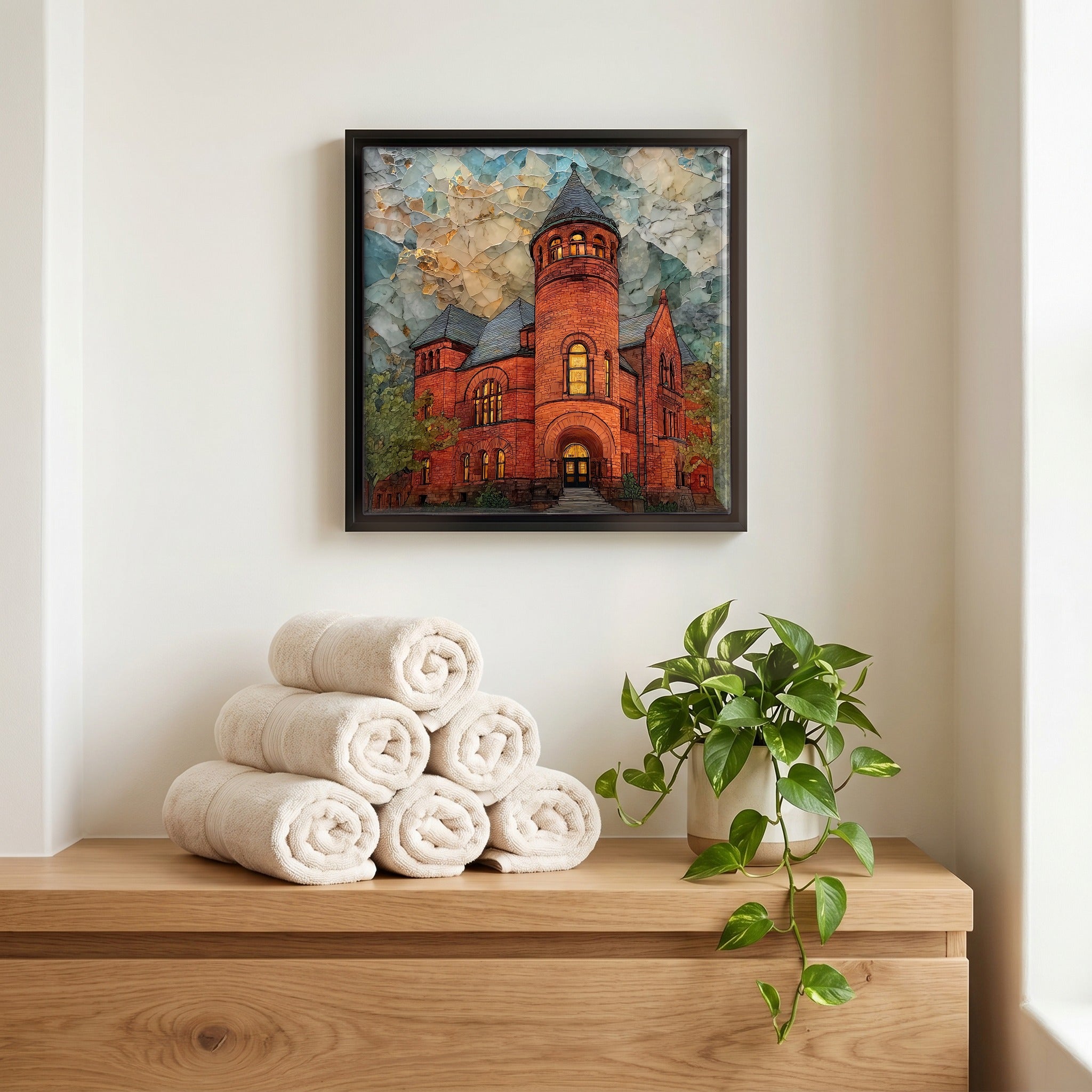 A quiet corner of the bath.