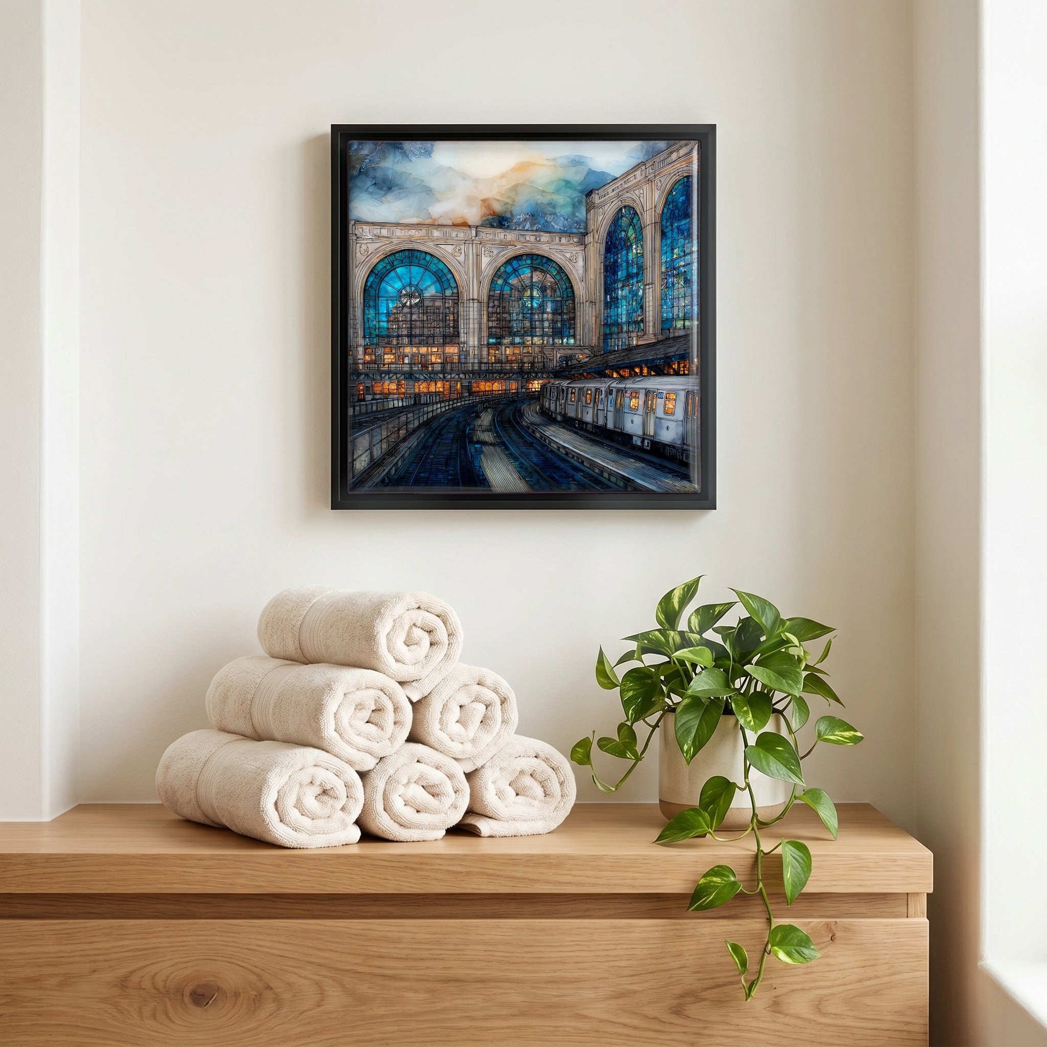 A quiet corner of the bath.
