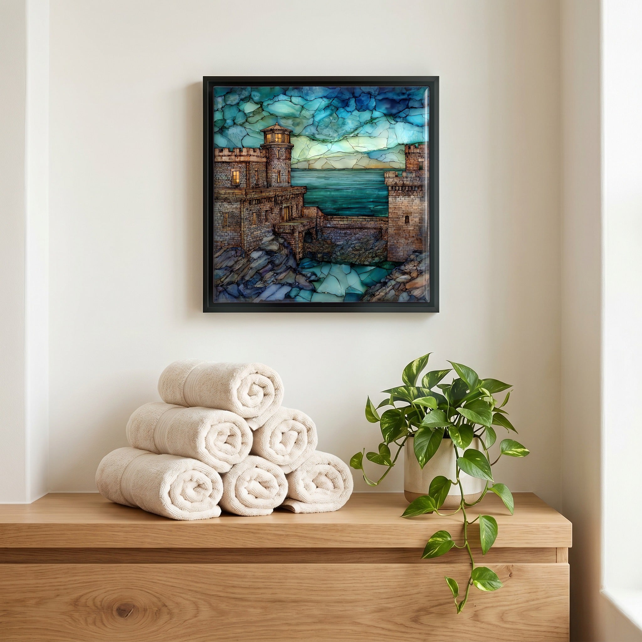 A quiet corner of the bath.