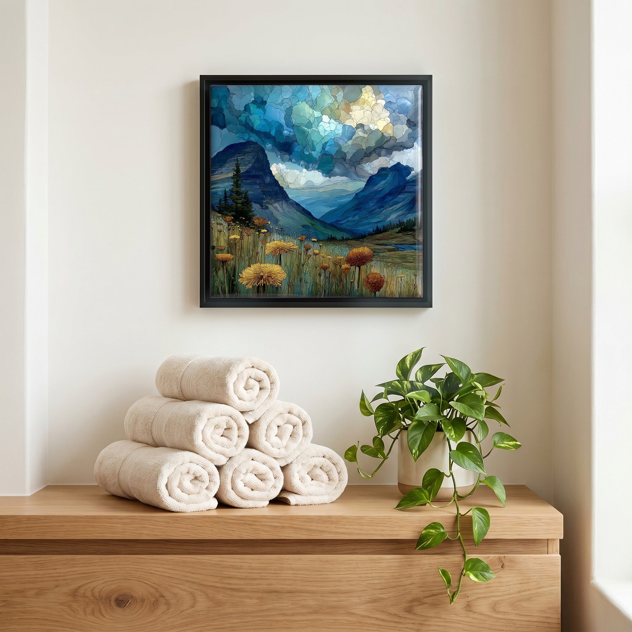 A quiet corner of the bath.