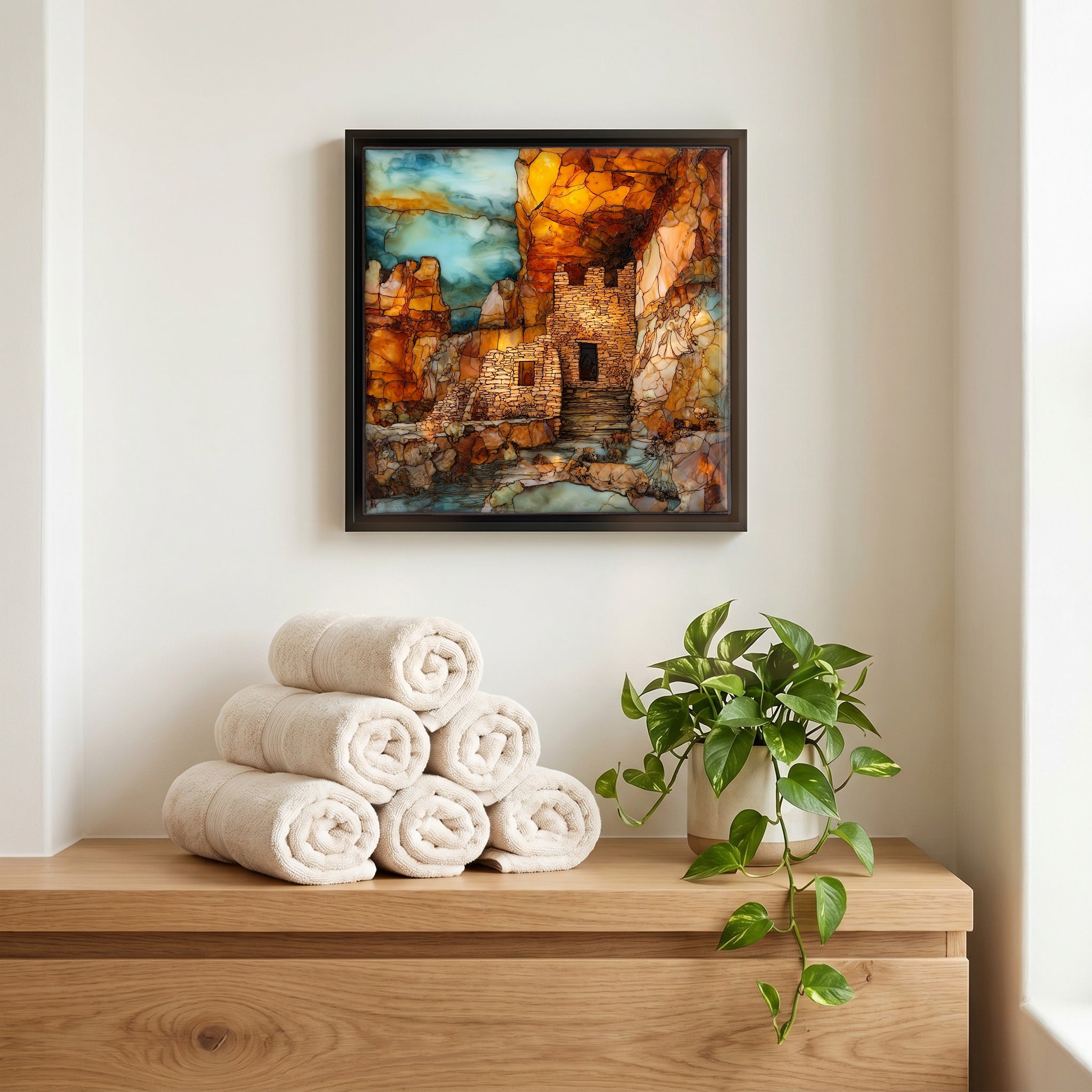 A quiet corner of the bath.