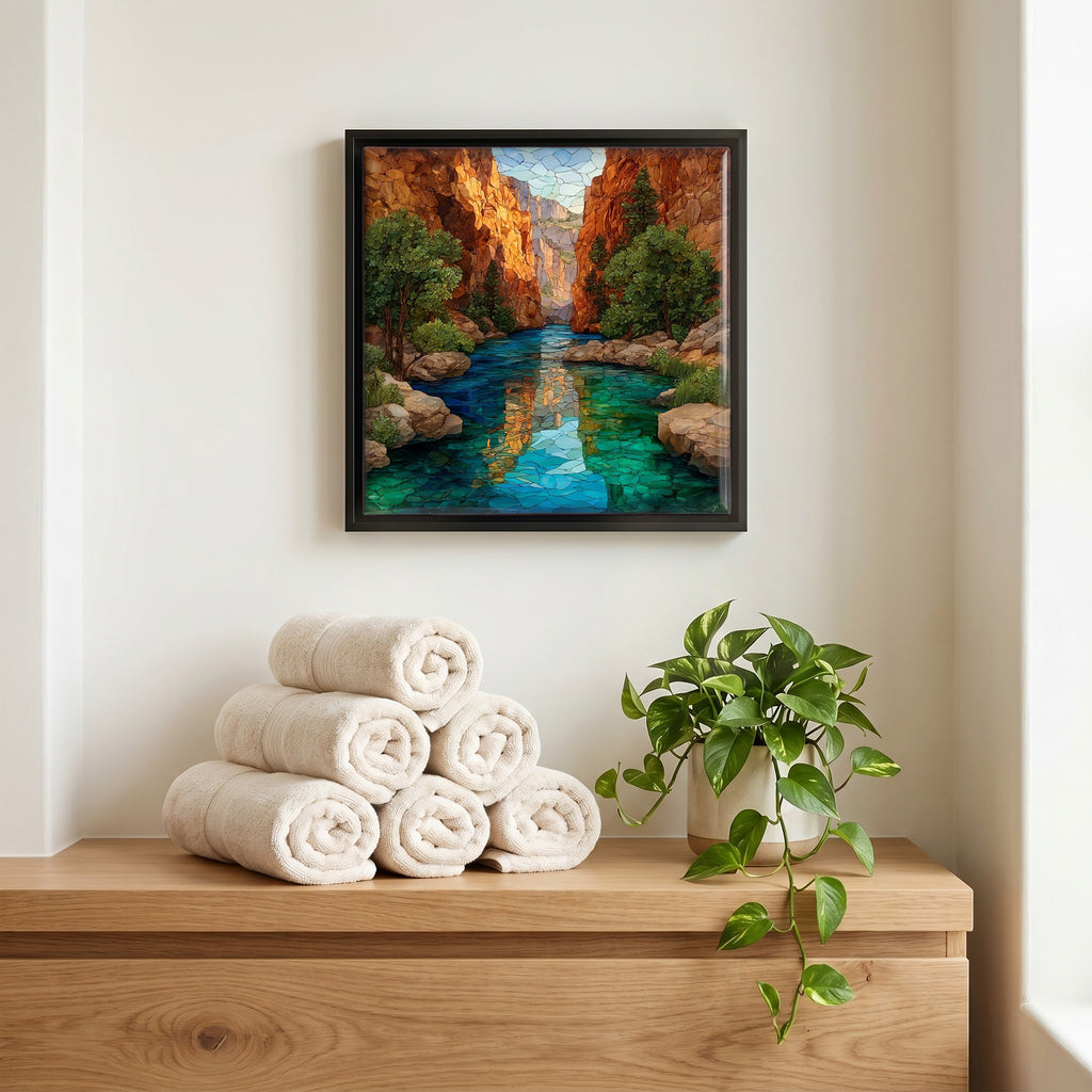A quiet corner of the bath.