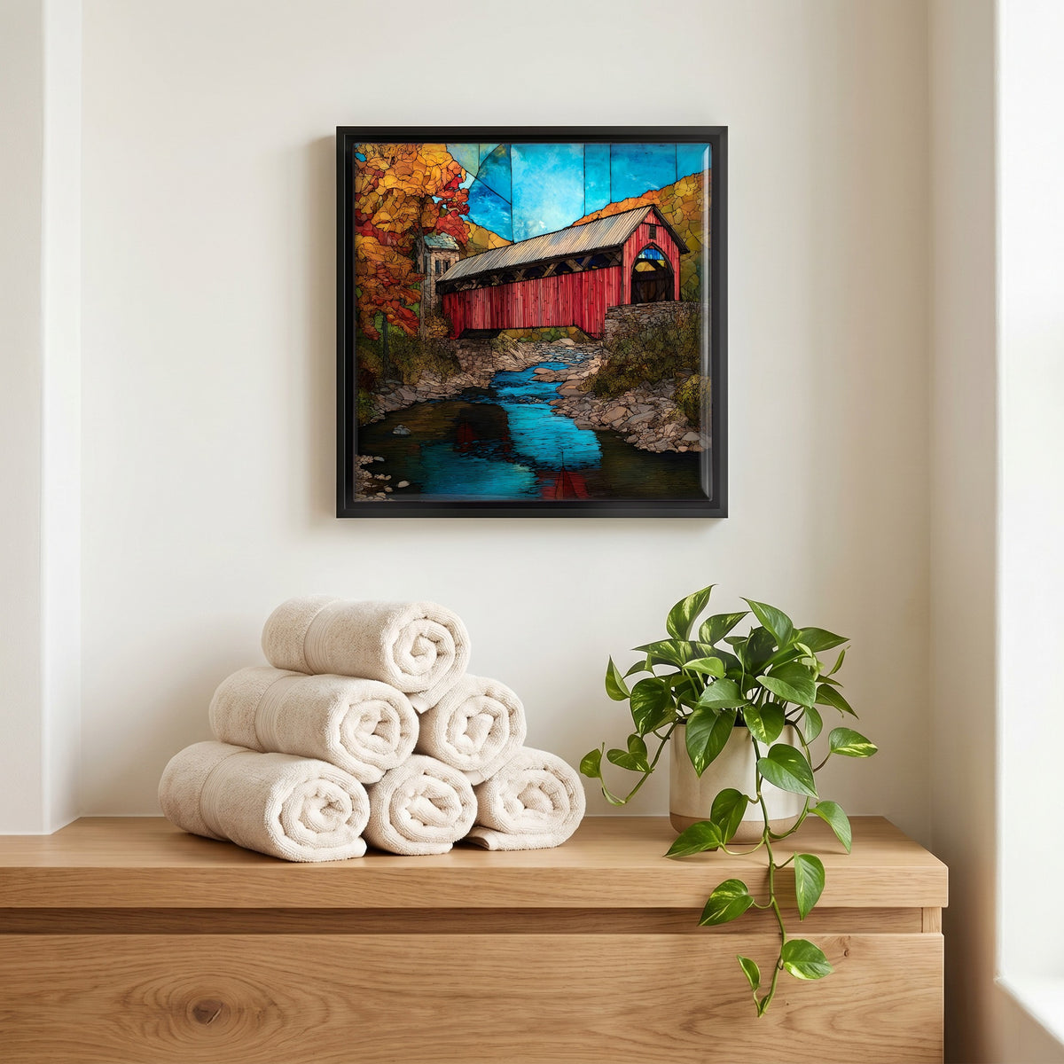 A quiet corner of the bath.
