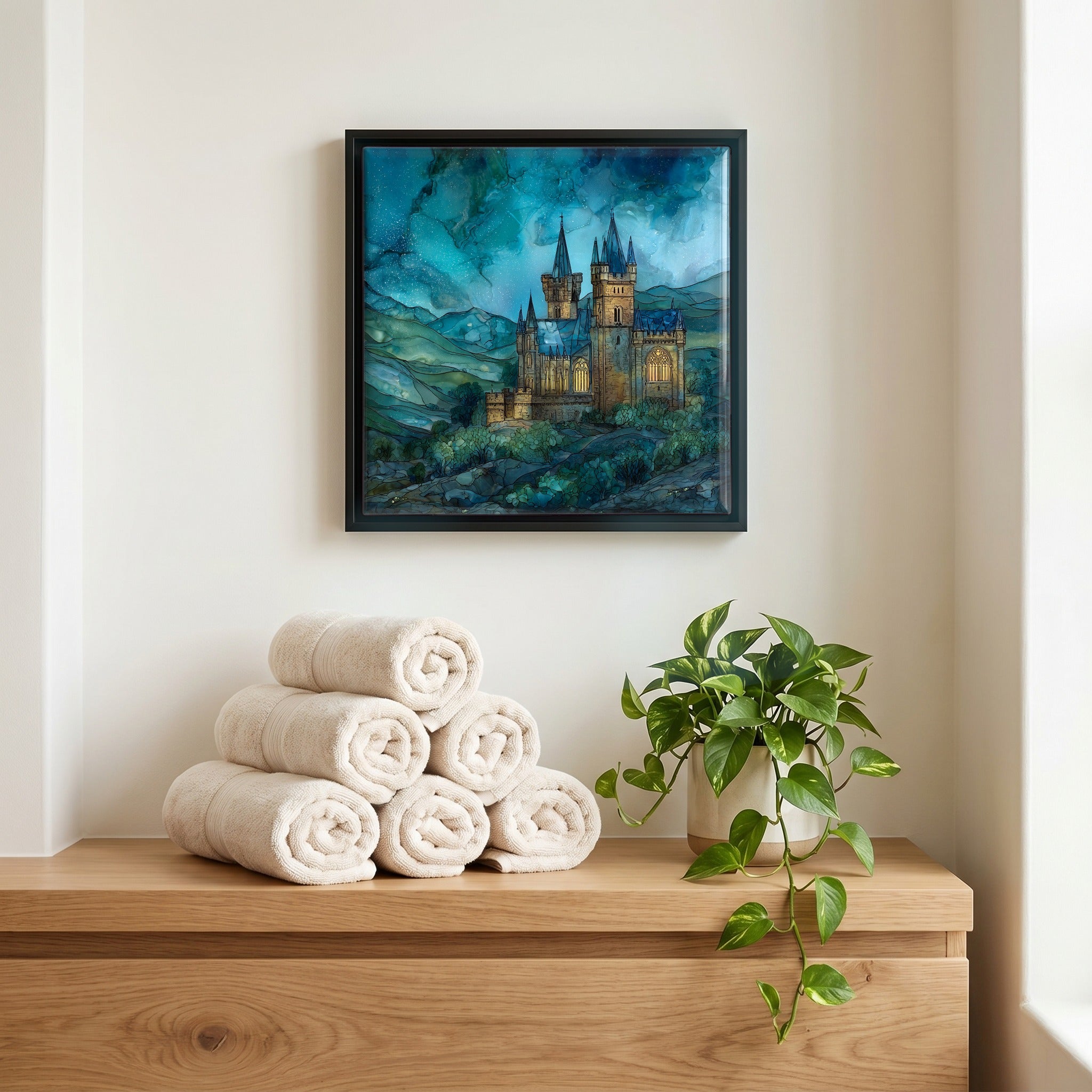 A quiet corner of the bath.