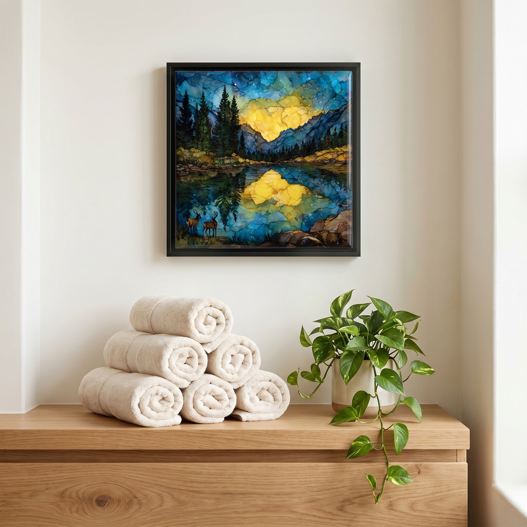 A quiet corner of the bath.