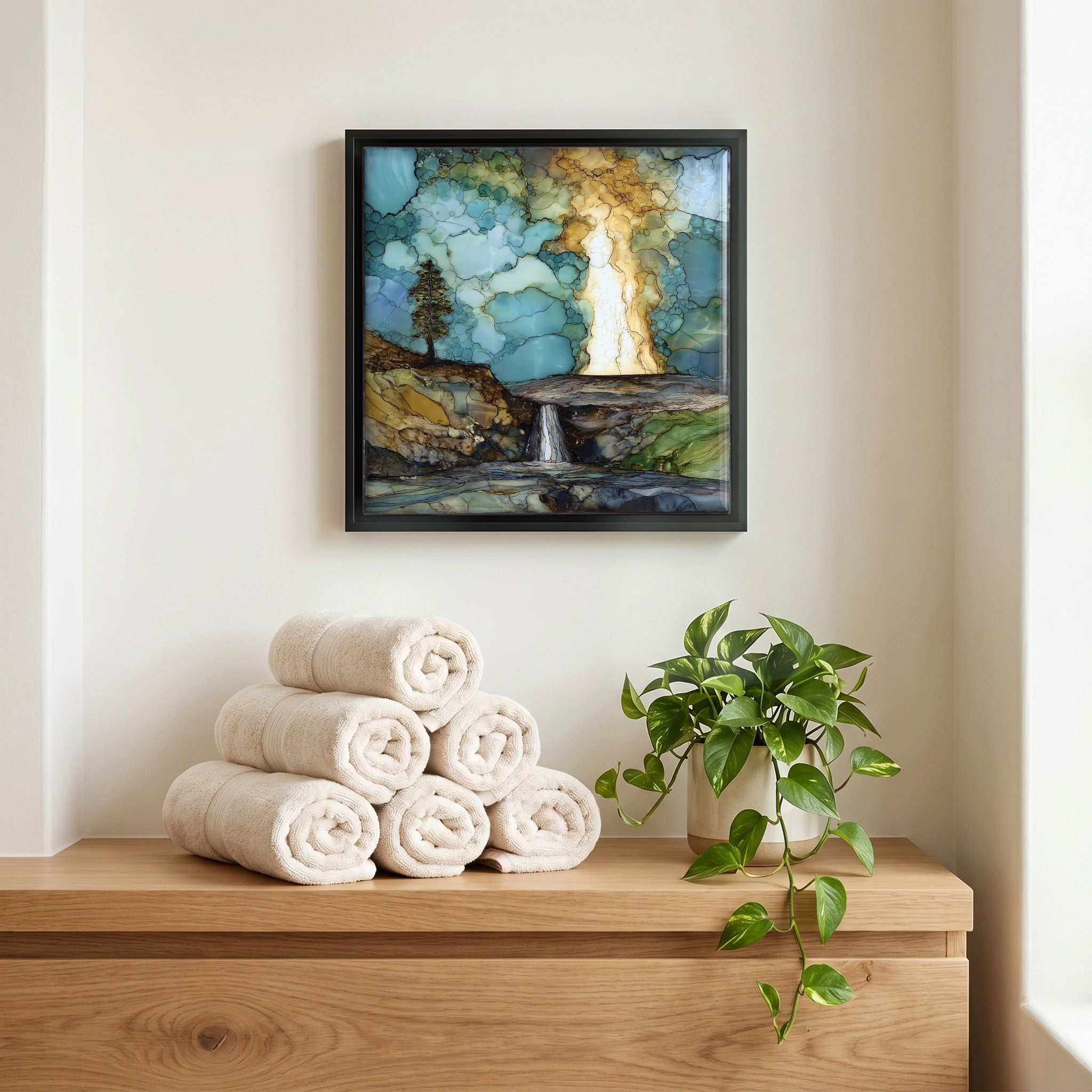 A quiet corner of the bath.