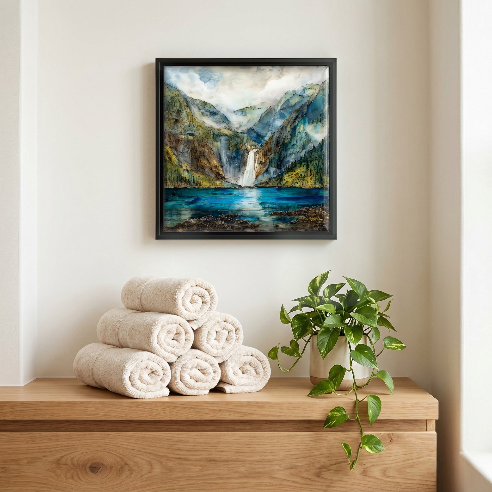 A quiet corner of the bath.