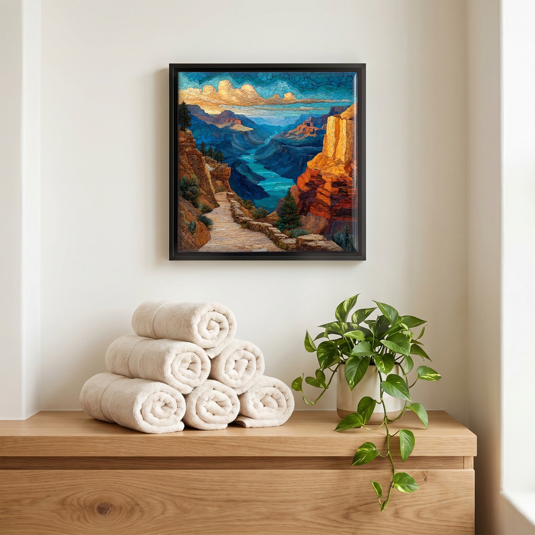 A quiet corner of the bath.