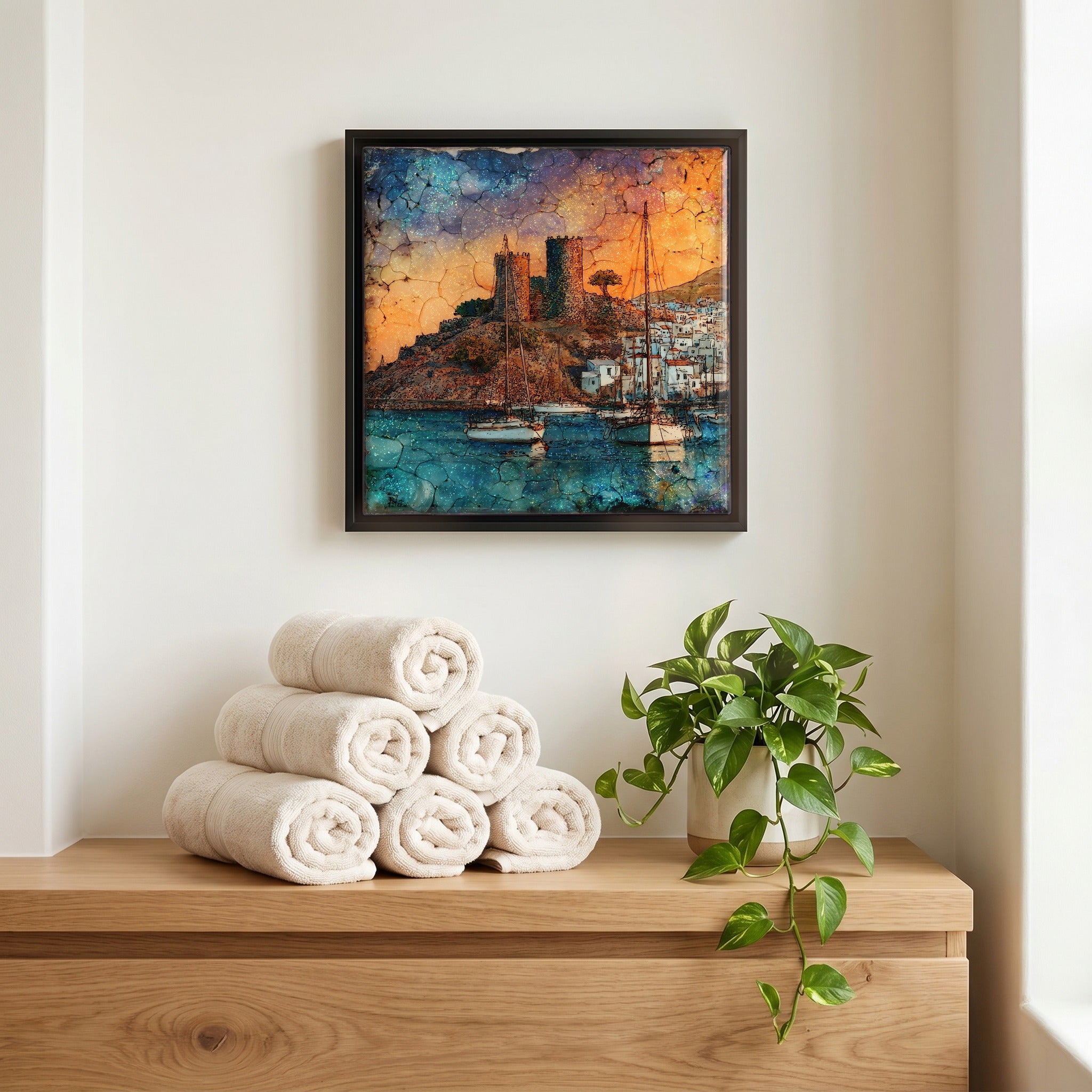 A quiet corner of the bath.