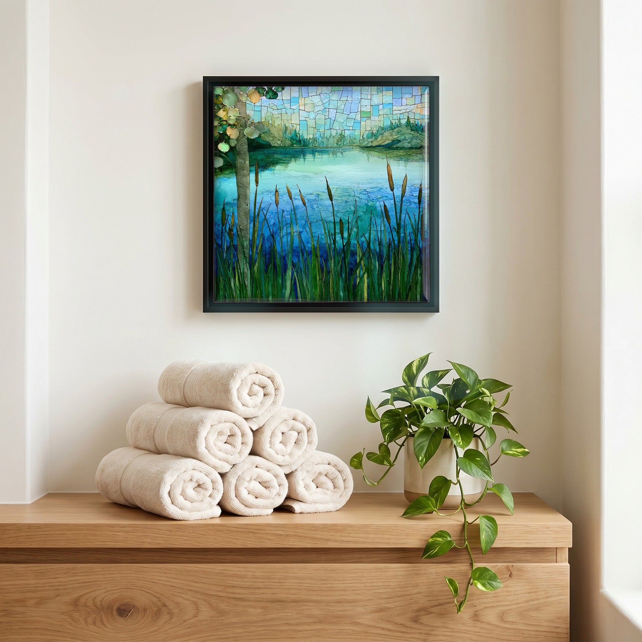 A quiet corner of the bath.