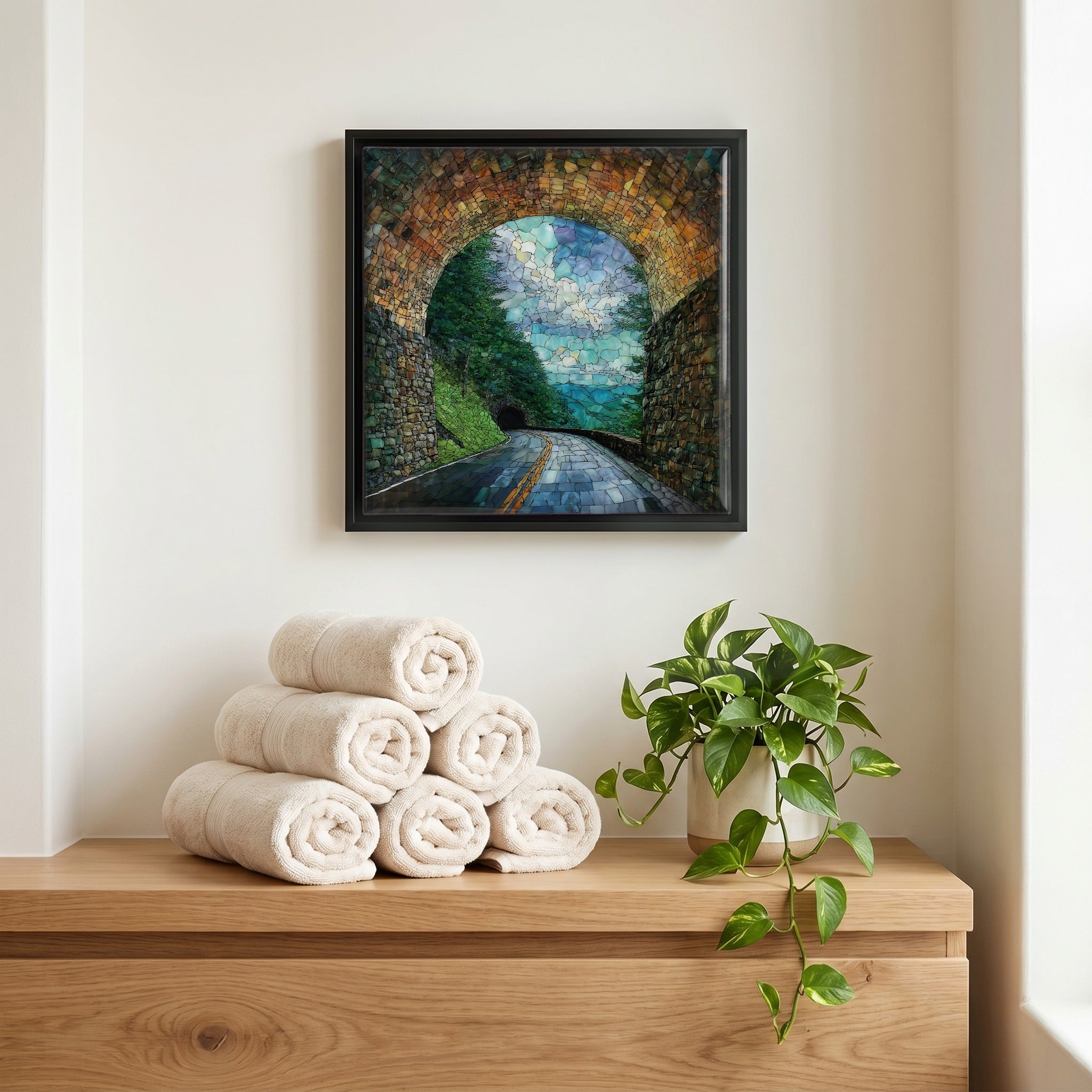 A quiet corner of the bath.