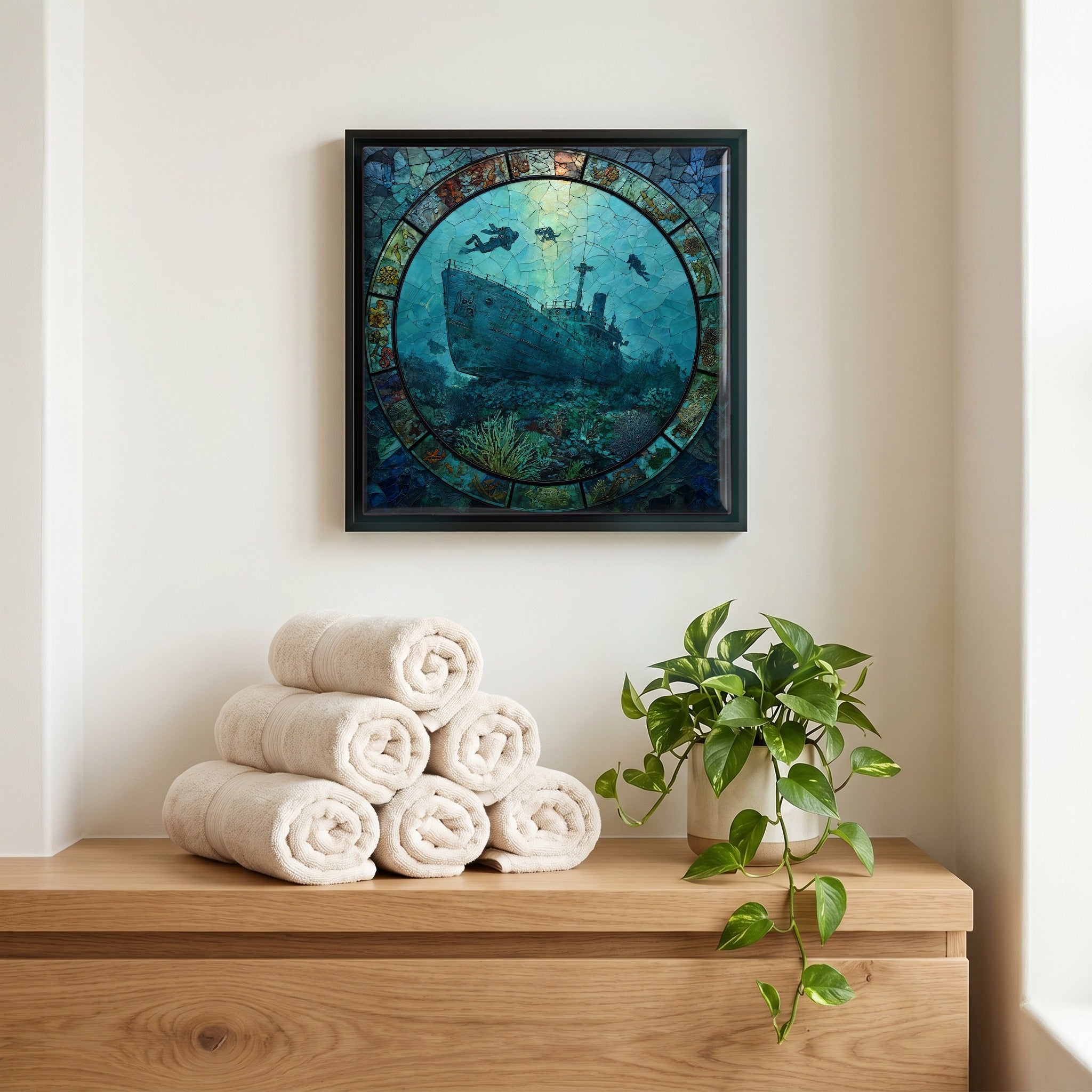 A quiet corner of the bath.