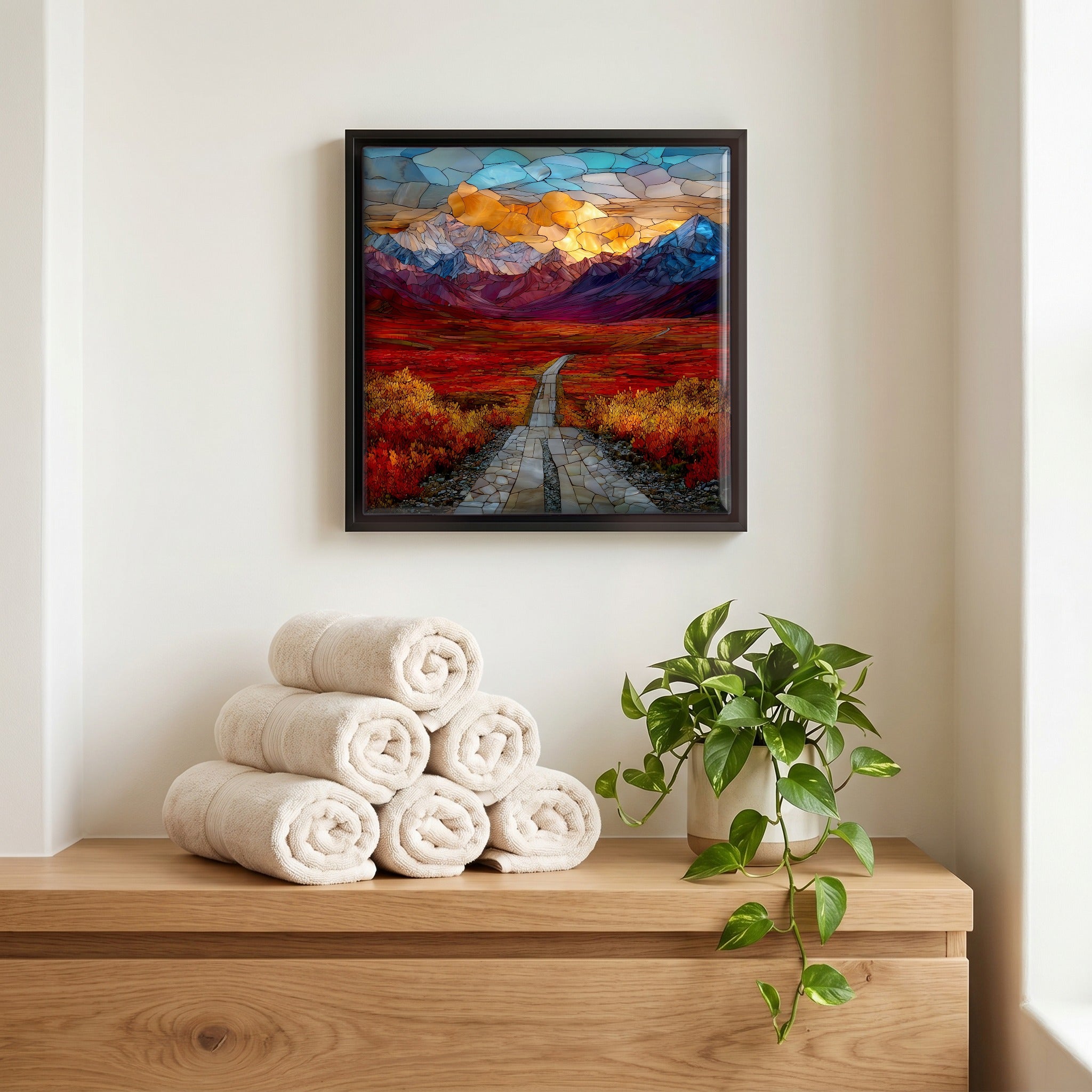 A quiet corner of the bath.