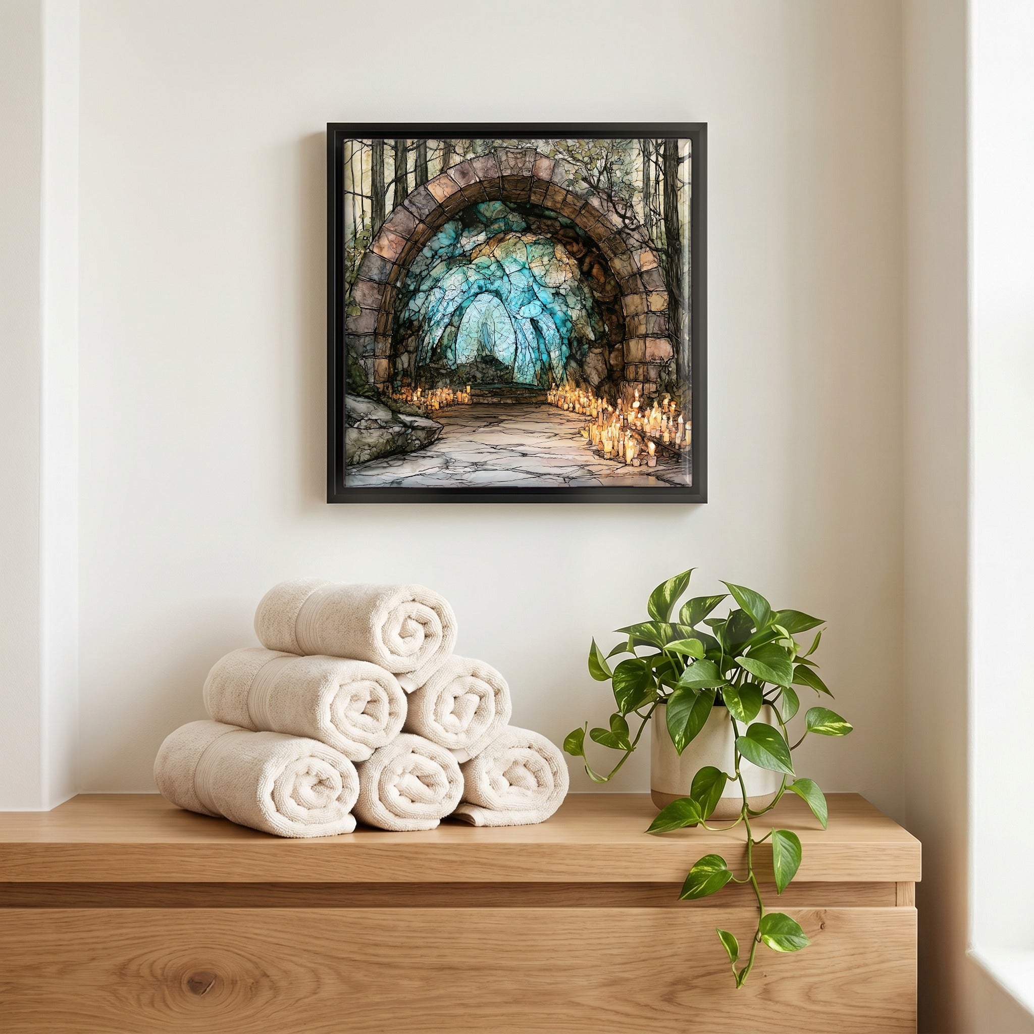 A quiet corner of the bath.
