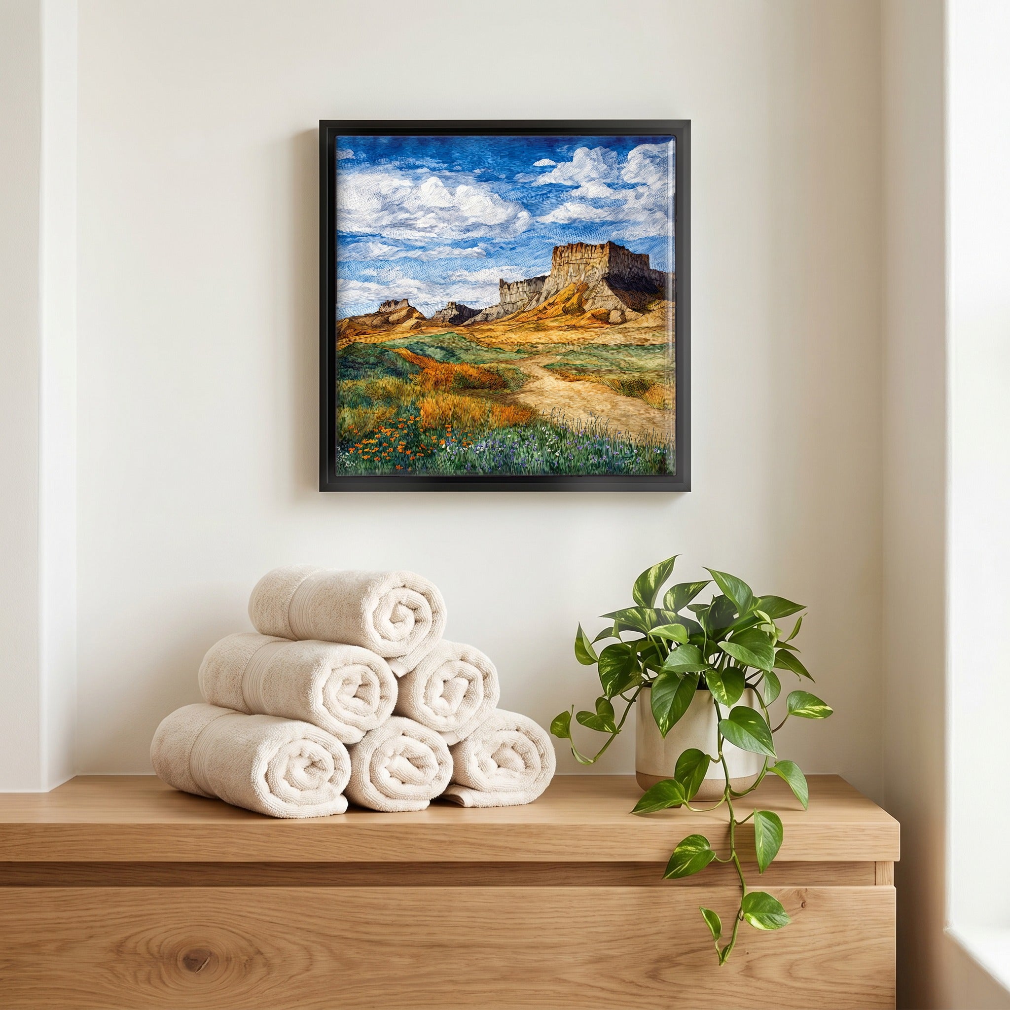 A quiet corner of the bath.