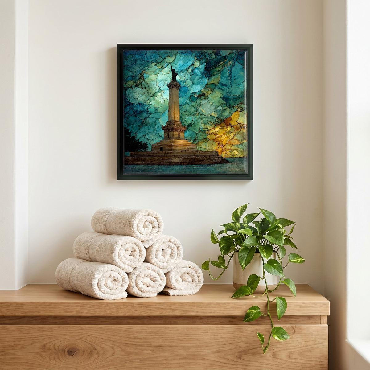 A quiet corner of the bath.