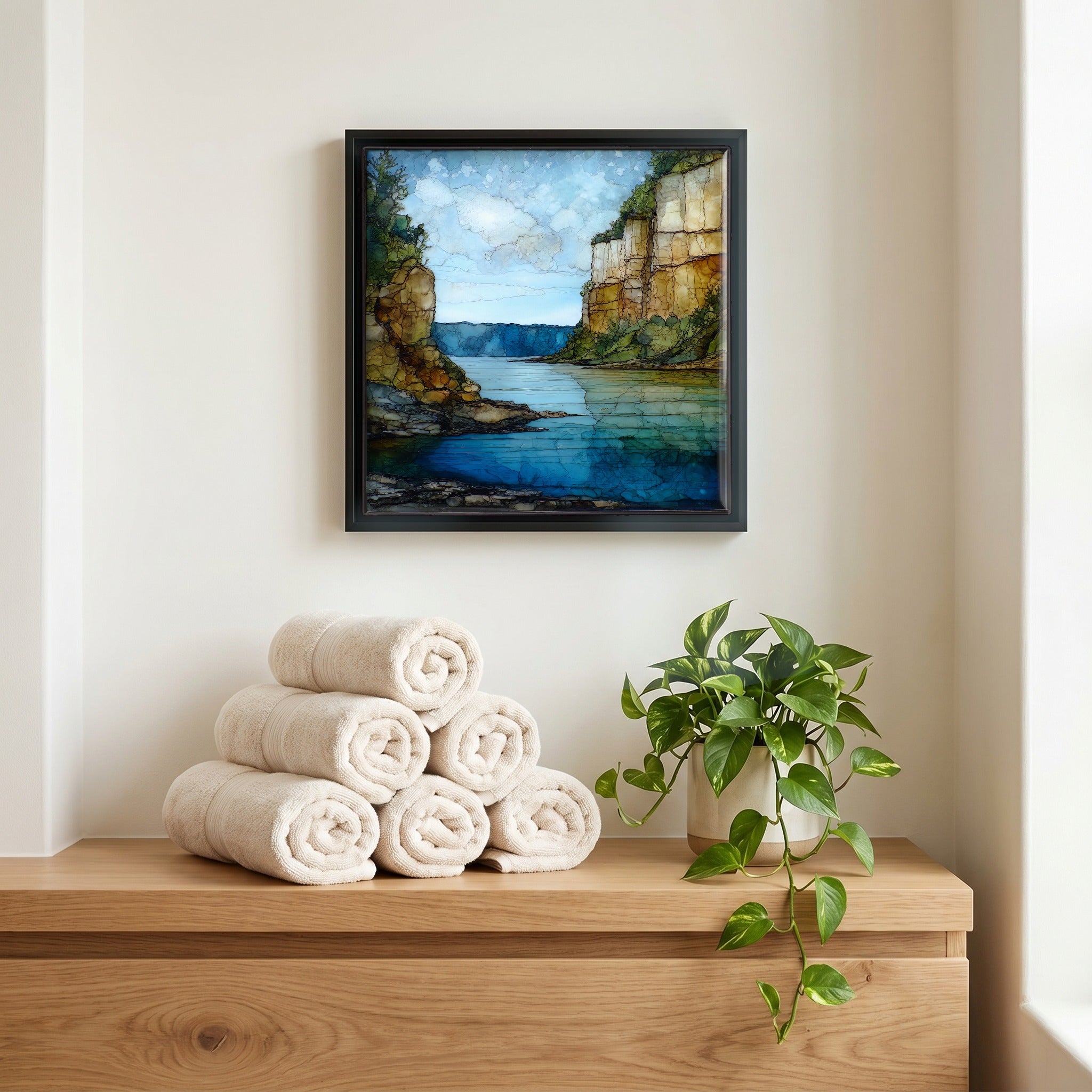 A quiet corner of the bath.