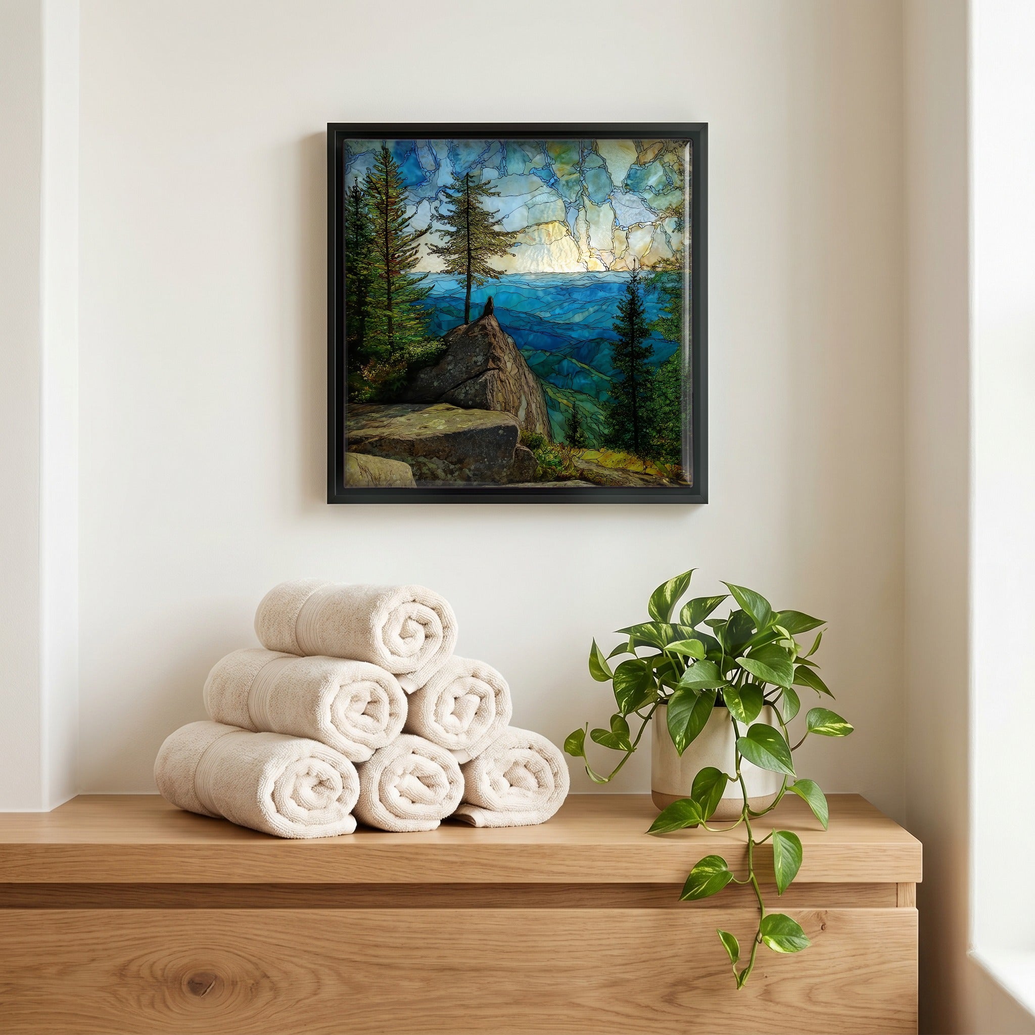 A quiet corner of the bath.