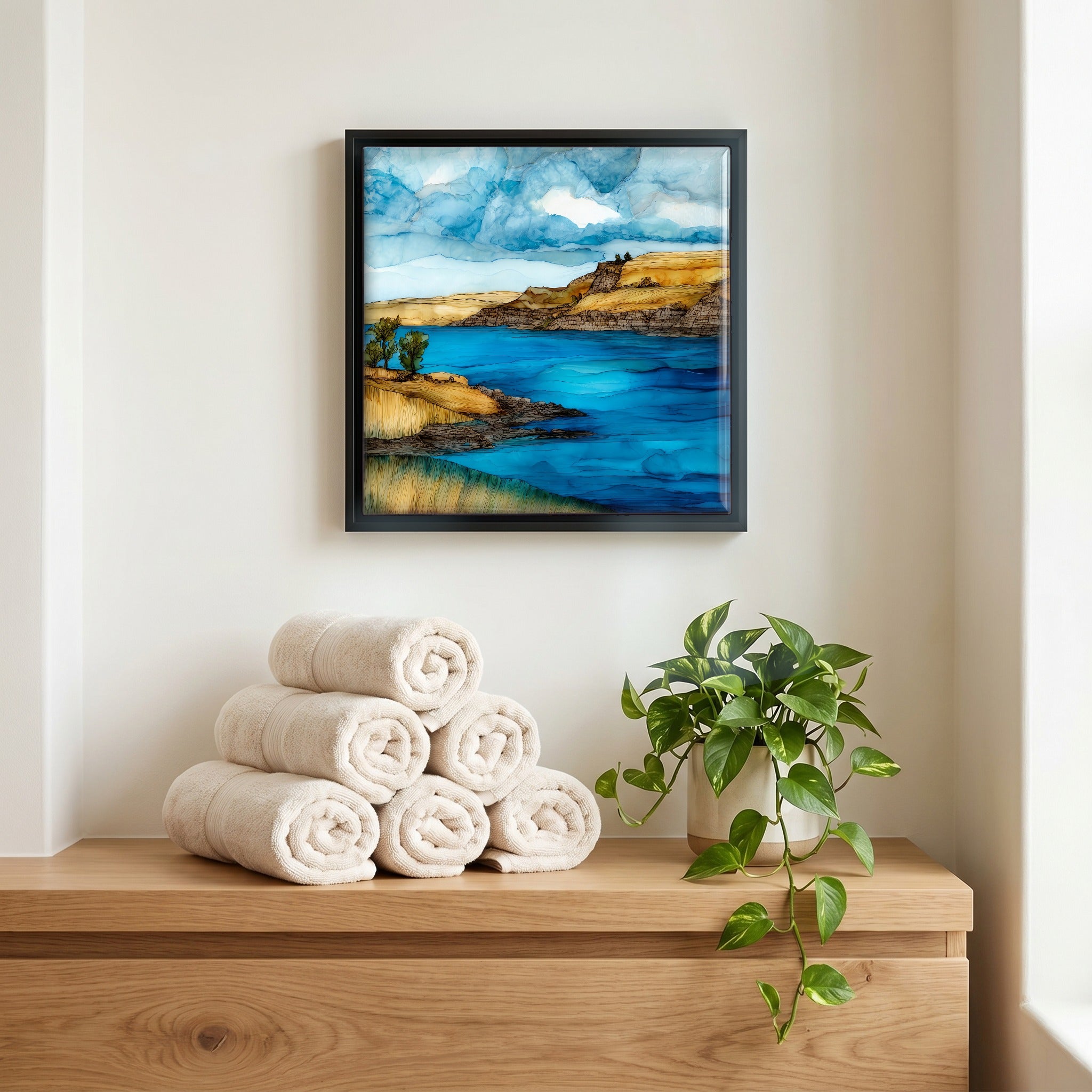 A quiet corner of the bath.