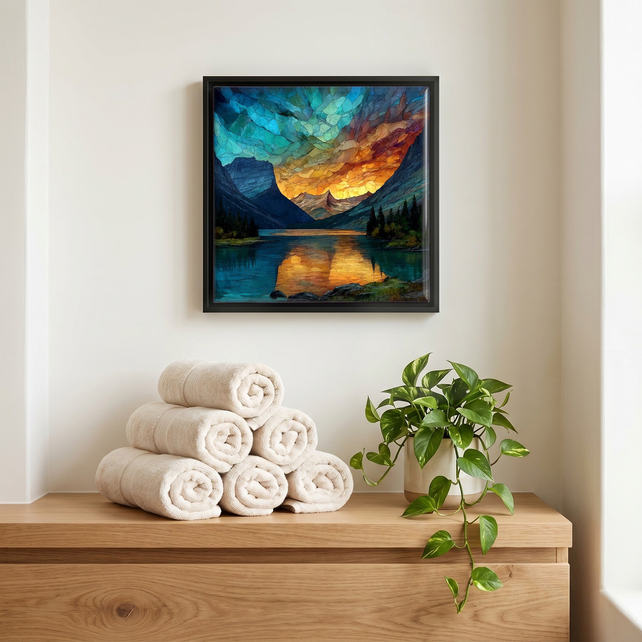 A quiet corner of the bath.