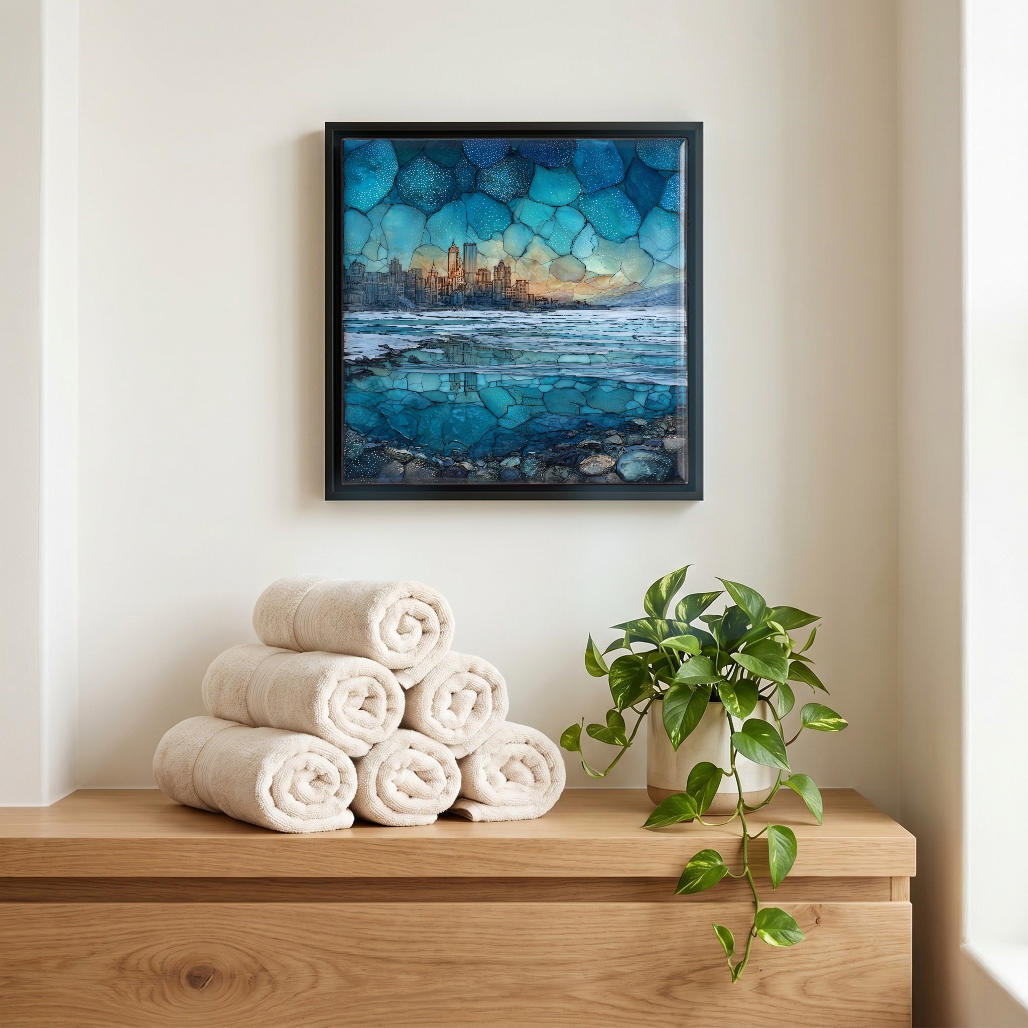 A quiet corner of the bath.
