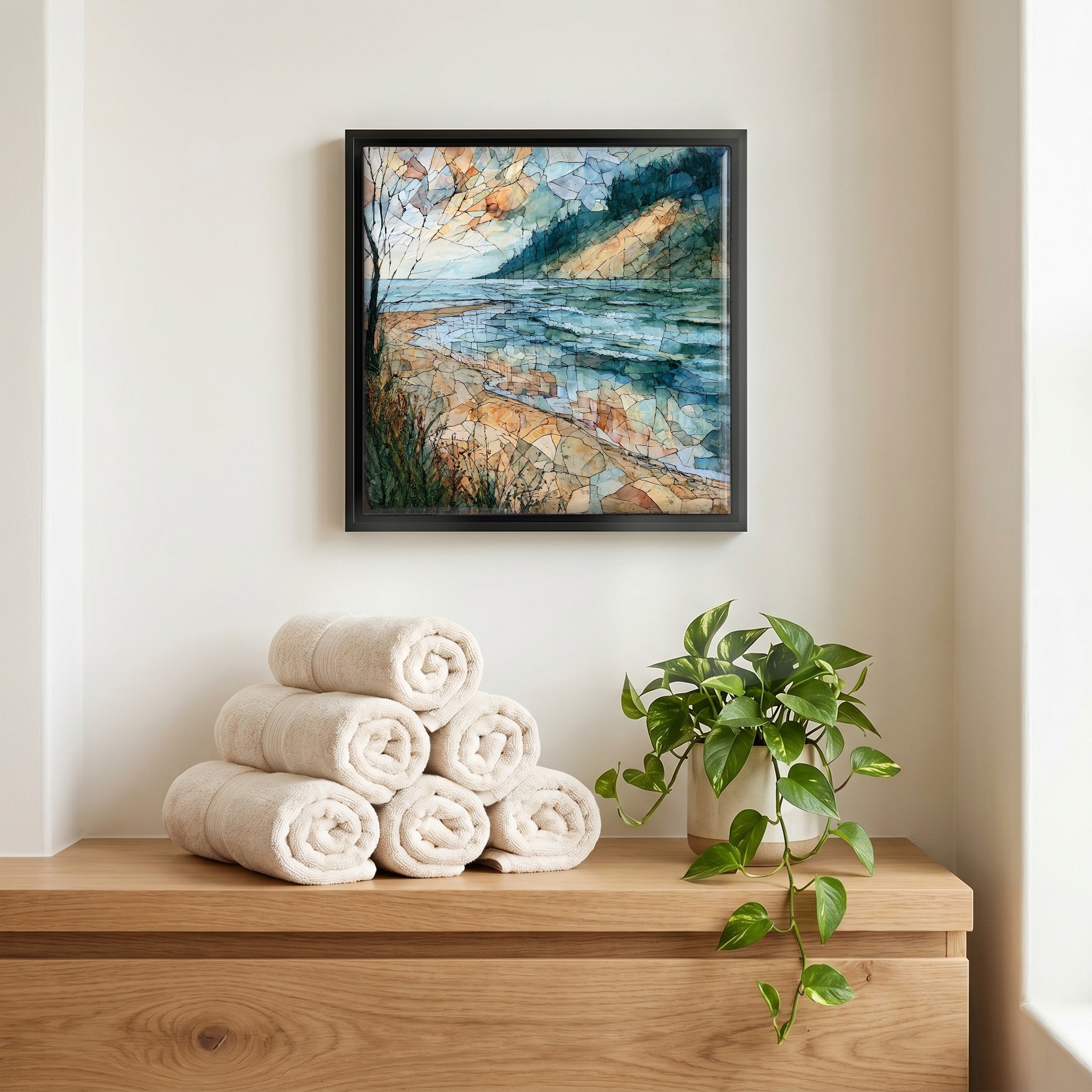 A quiet corner of the bath.