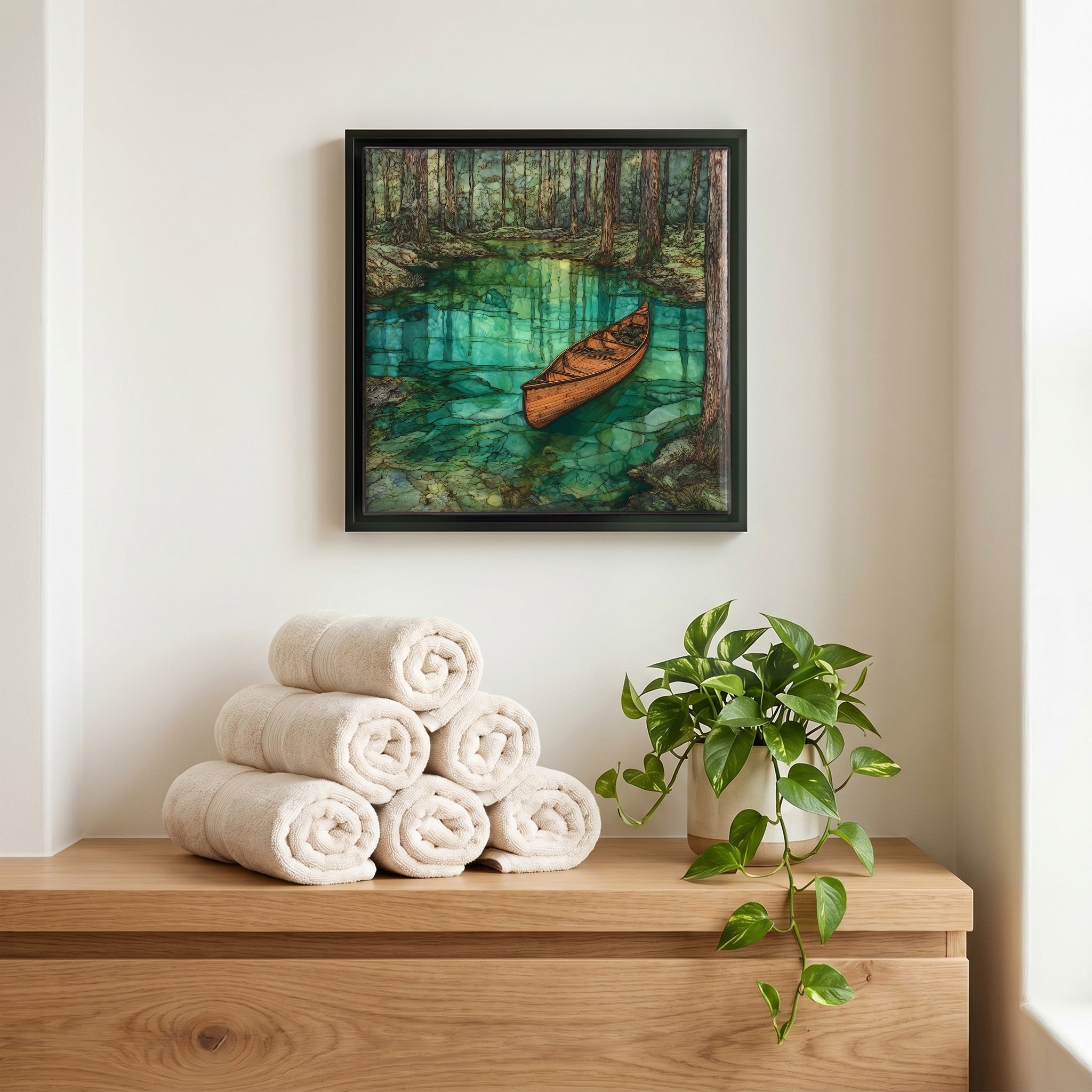A quiet corner of the bath.