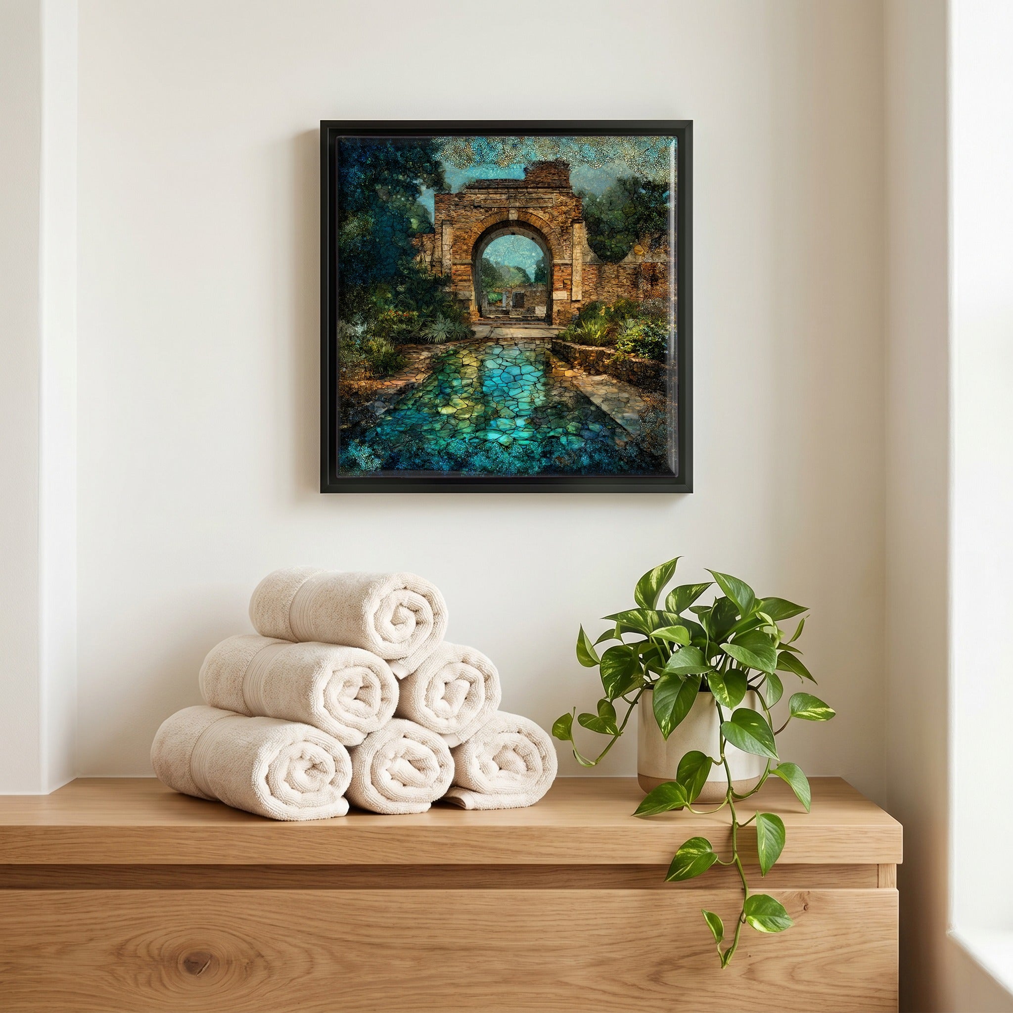 A quiet corner of the bath.