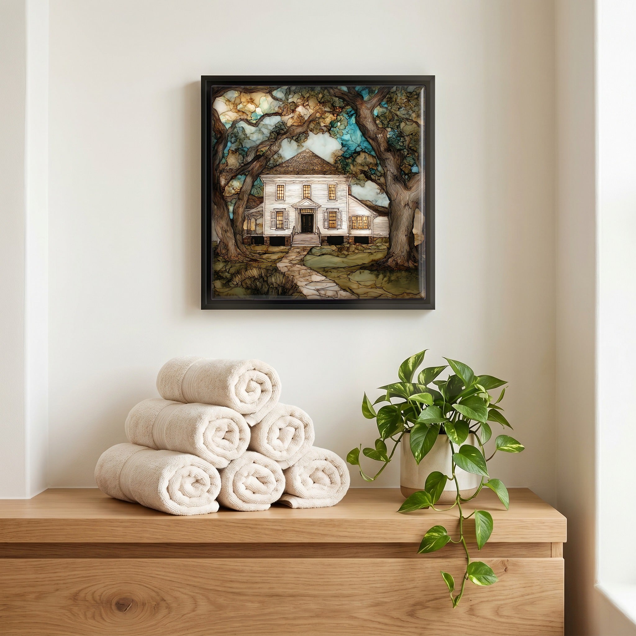 A quiet corner of the bath.