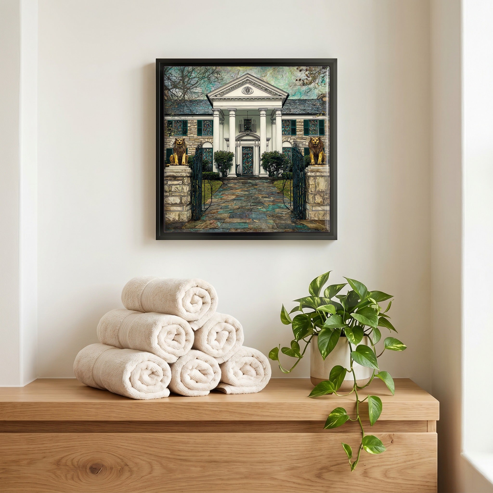 A quiet corner of the bath.
