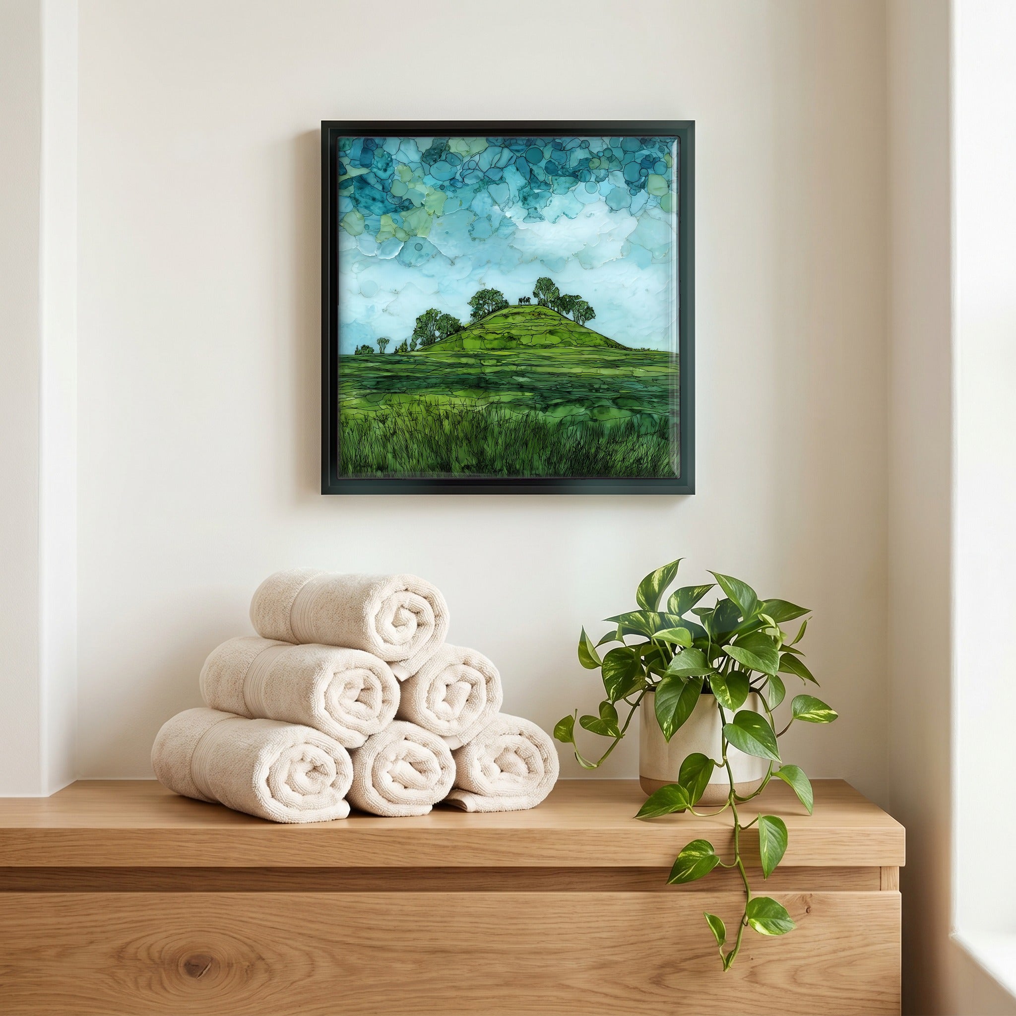 A quiet corner of the bath.