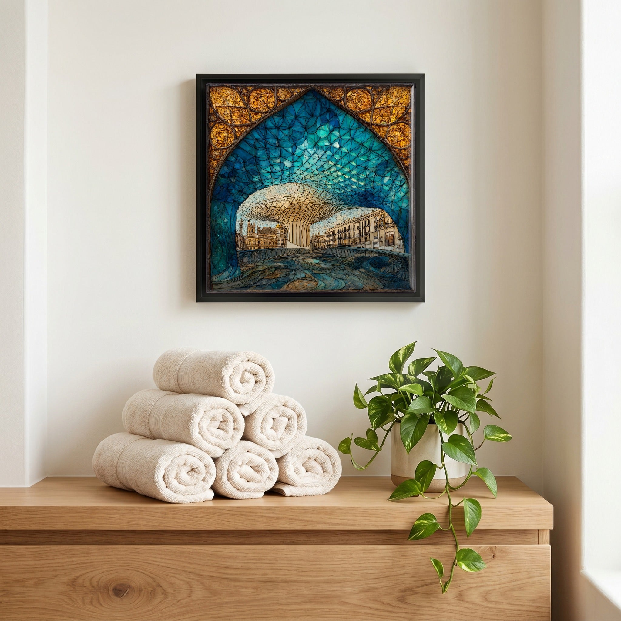 A quiet corner of the bath.