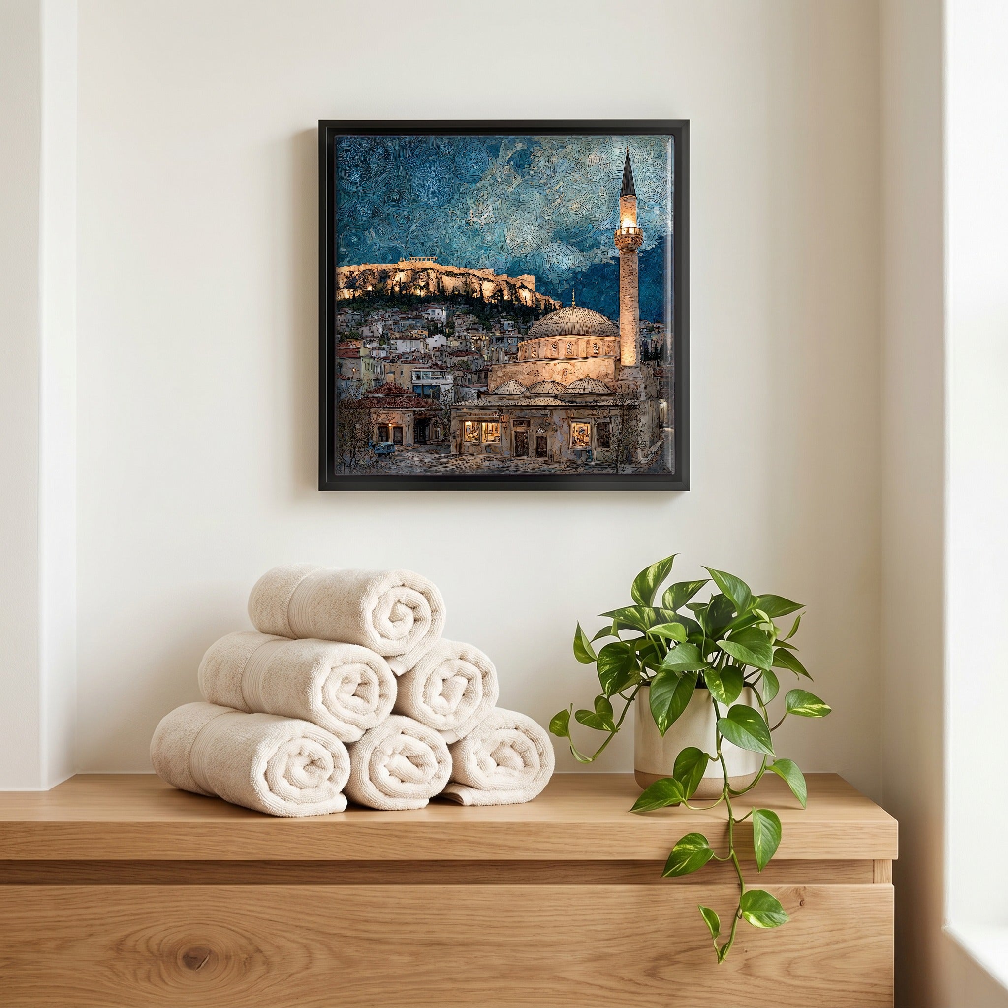 A quiet corner of the bath.
